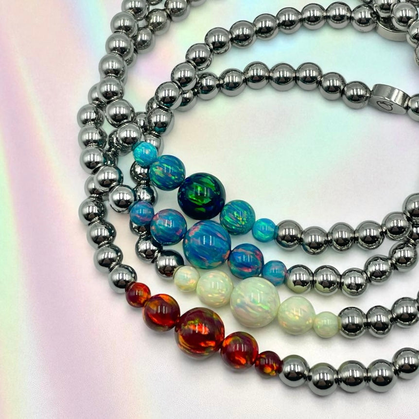 Opal Cascade Bracelets