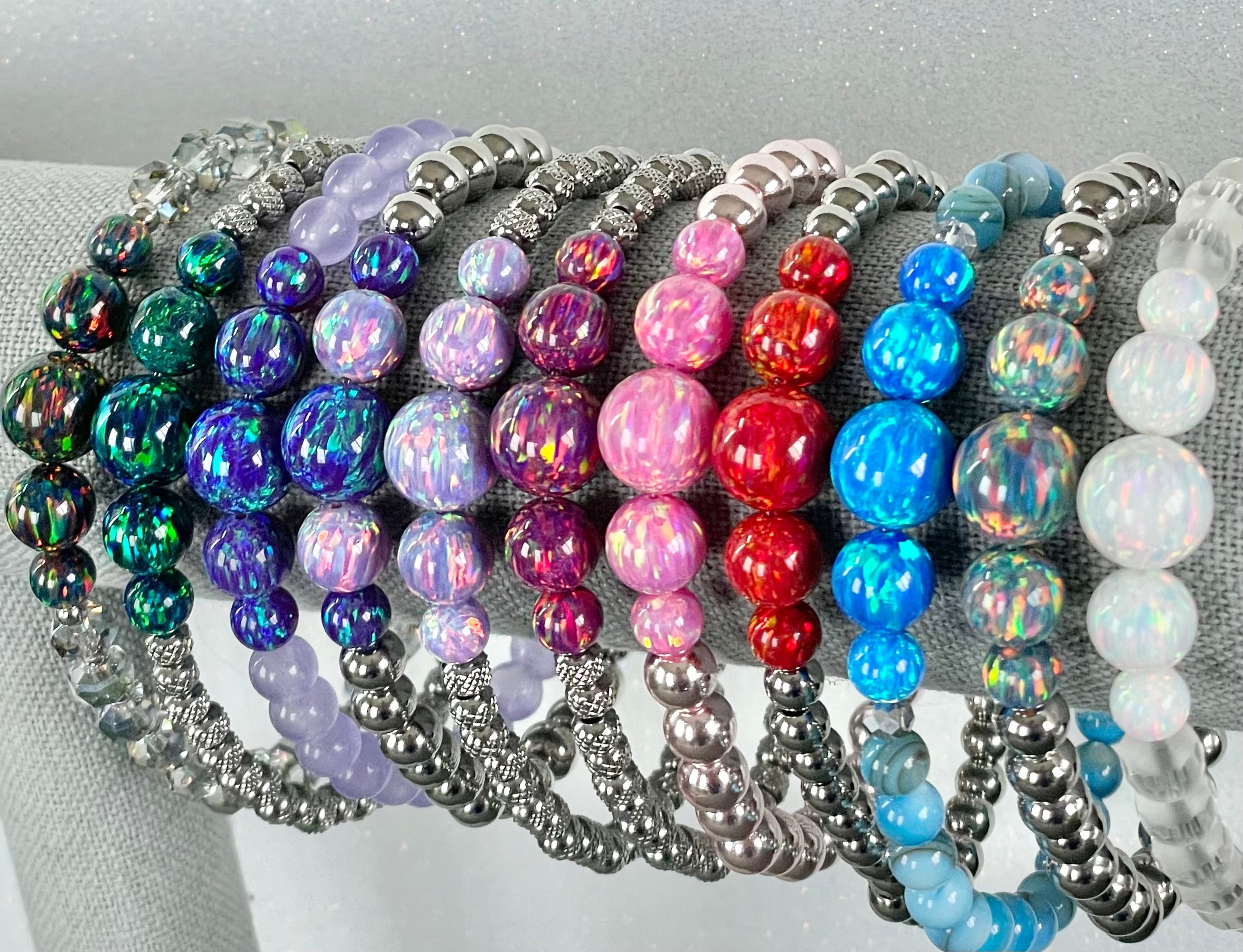 Opal Cascade Bracelets