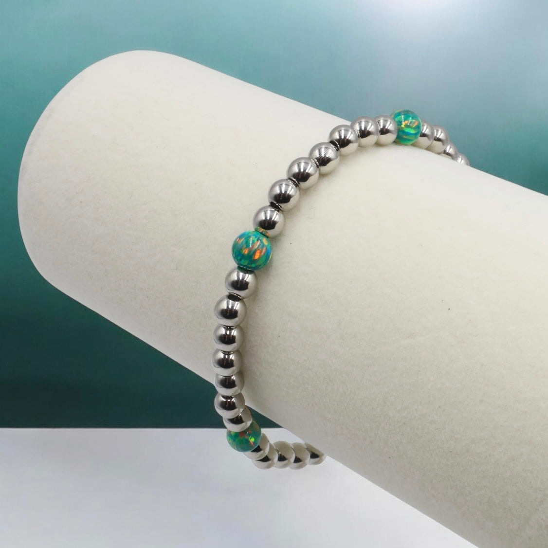 Opal Satellite Bracelet ~ Jade