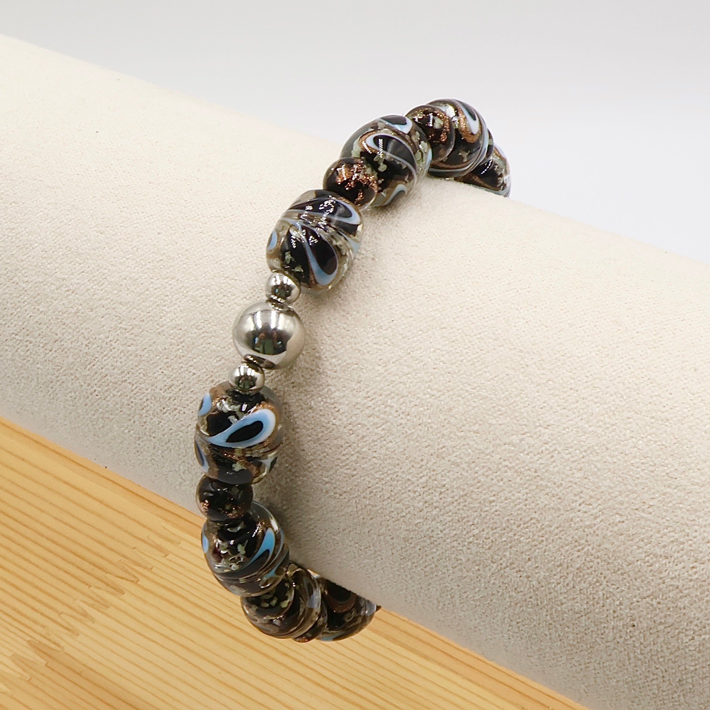 Luminous Feather Glow Bracelet ~ Black