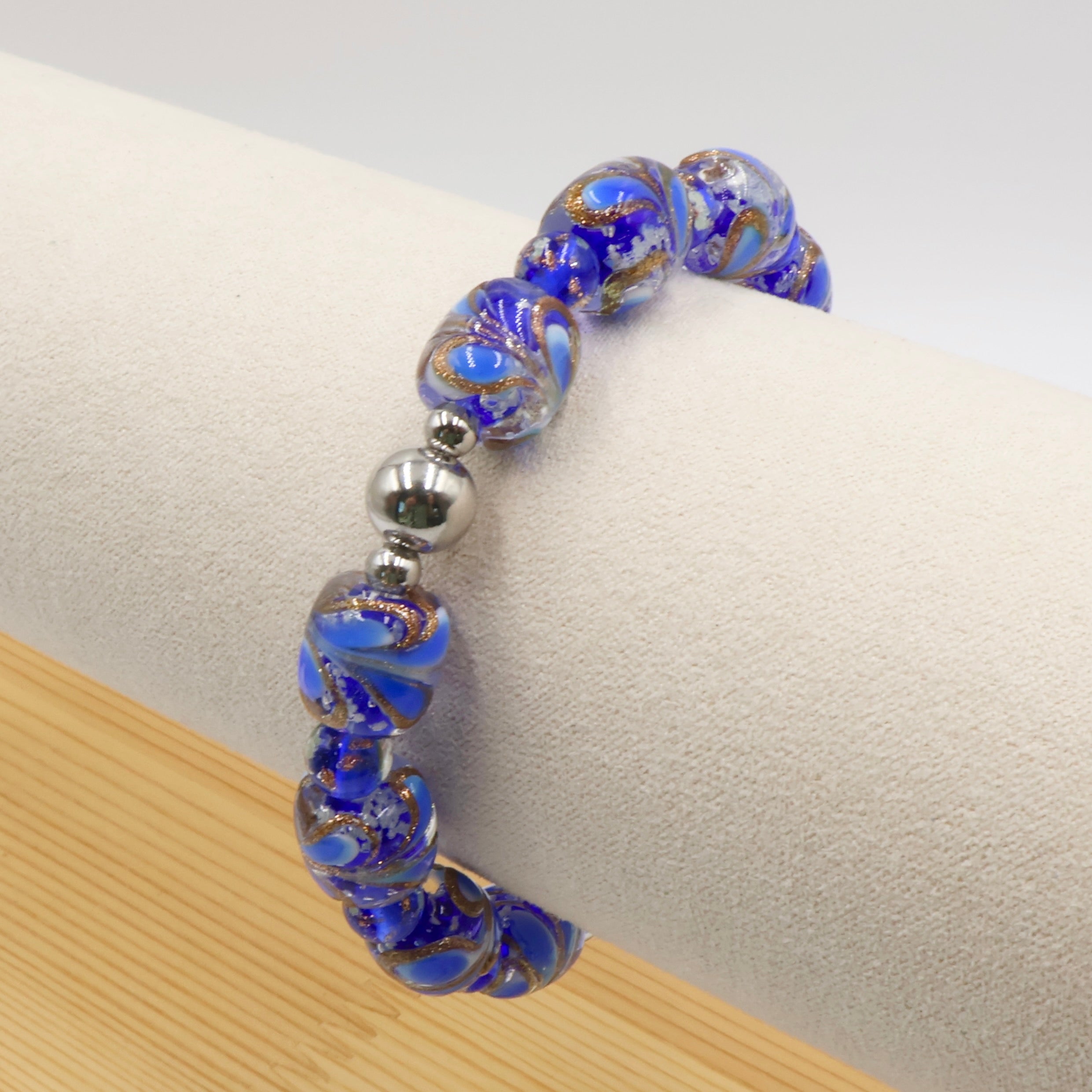 Luminous Feather Glow Bracelet ~ Sapphire