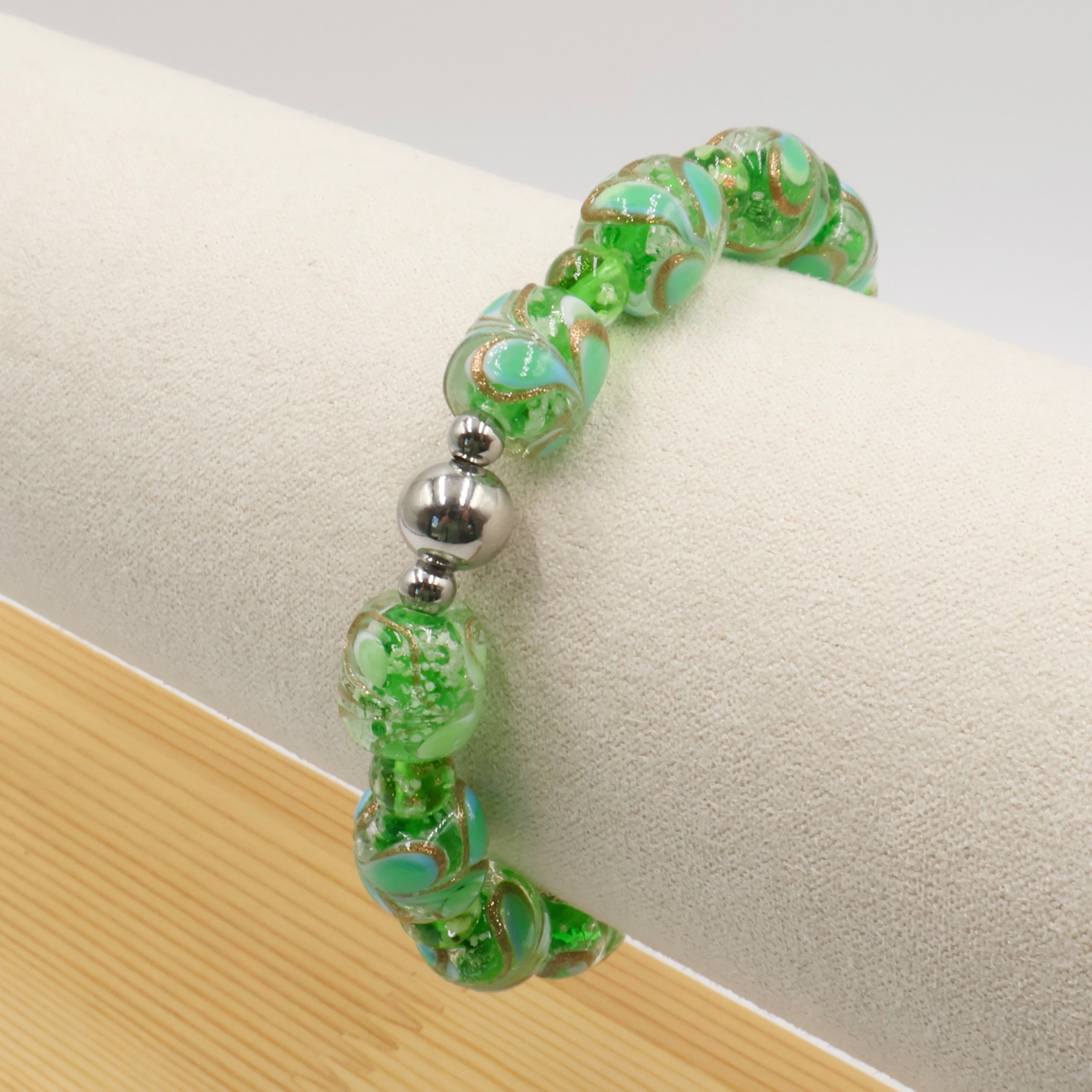 Luminous Feather Glow Bracelet ~ Green