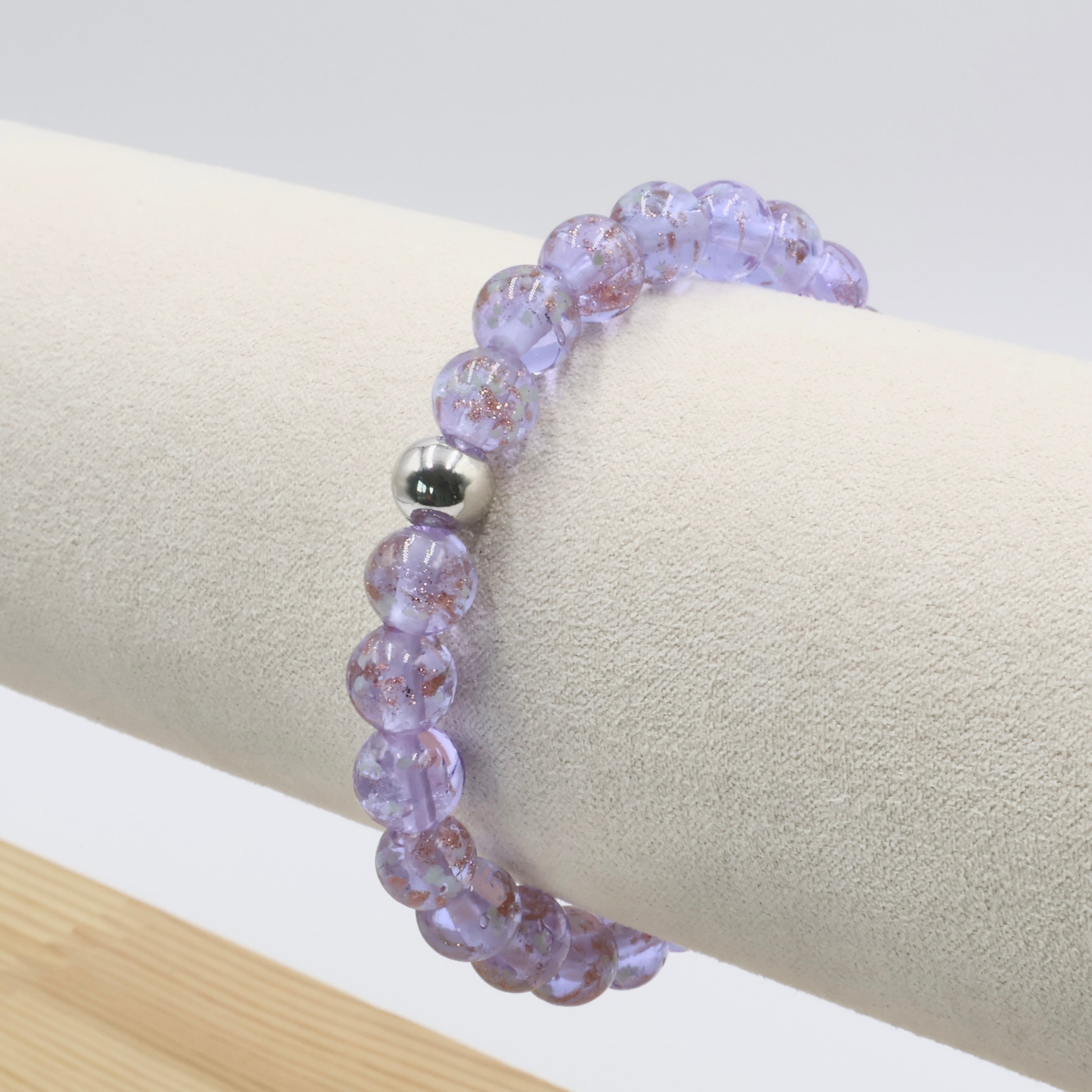 Luminous Gold Sand Bracelet ~ Lavender