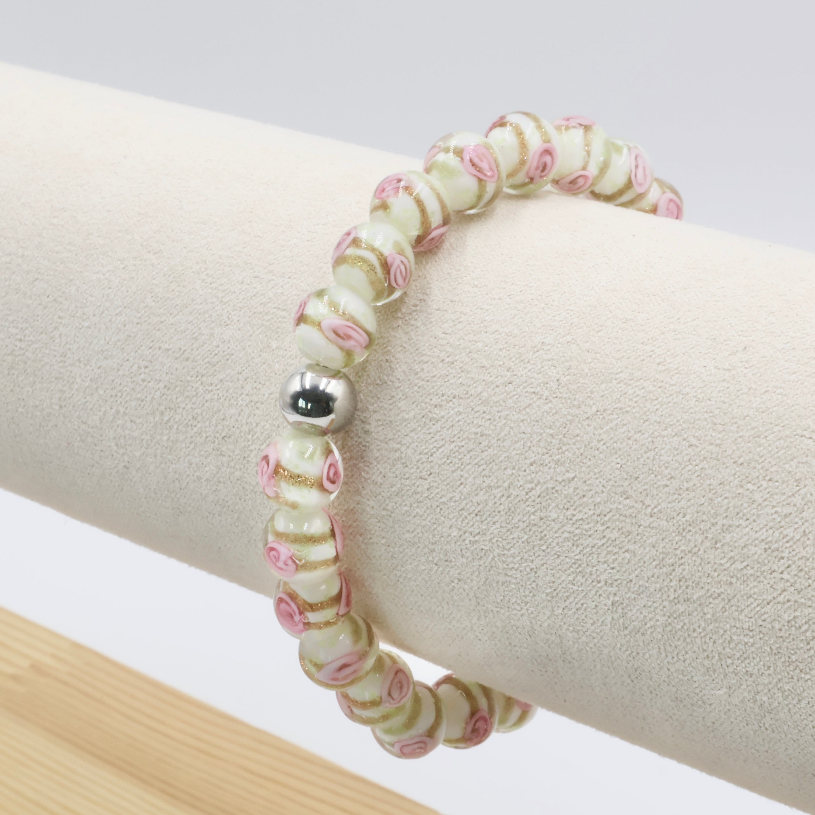Luminous Rose Bracelet ~ White