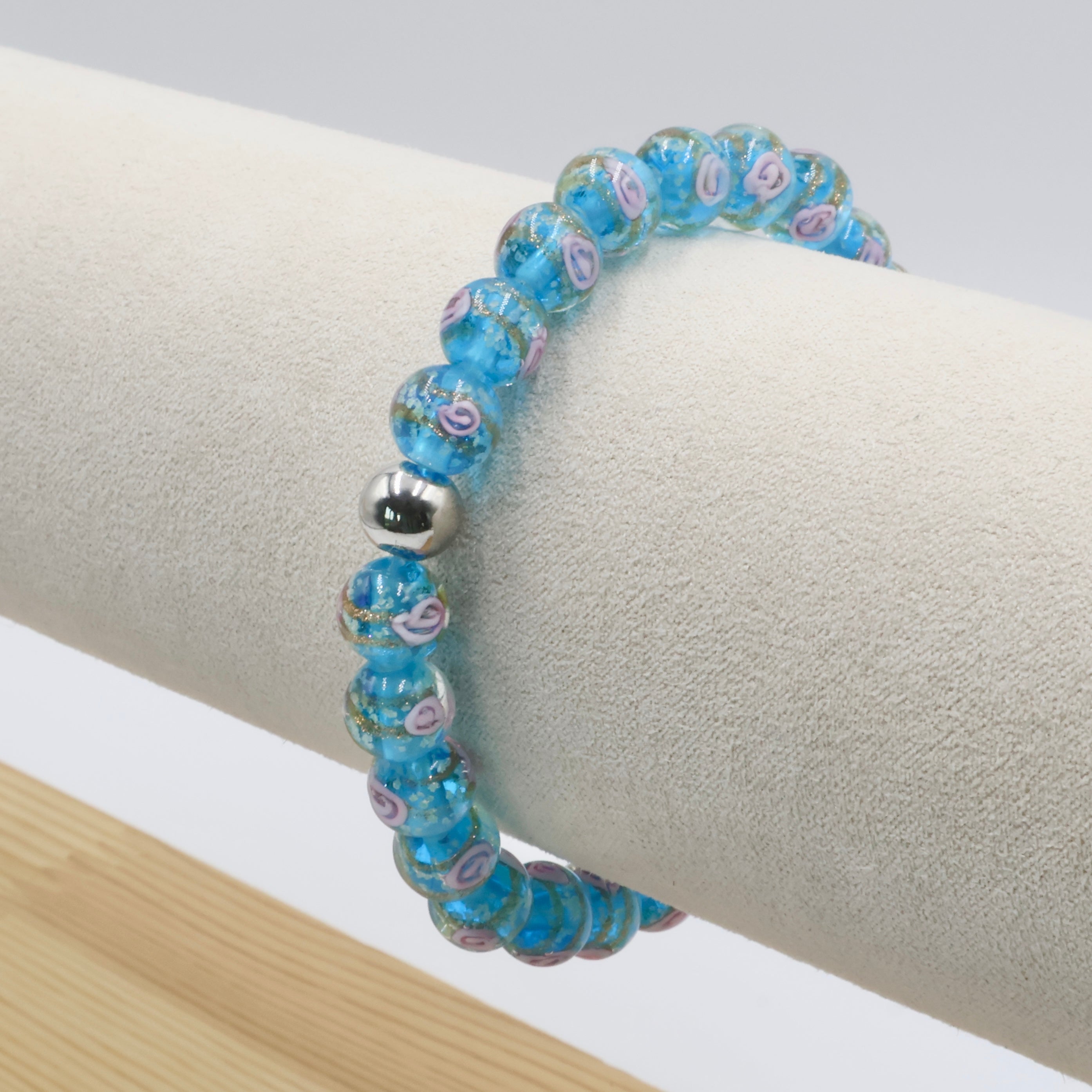 Luminous Rose Bracelet ~ Sky Blue