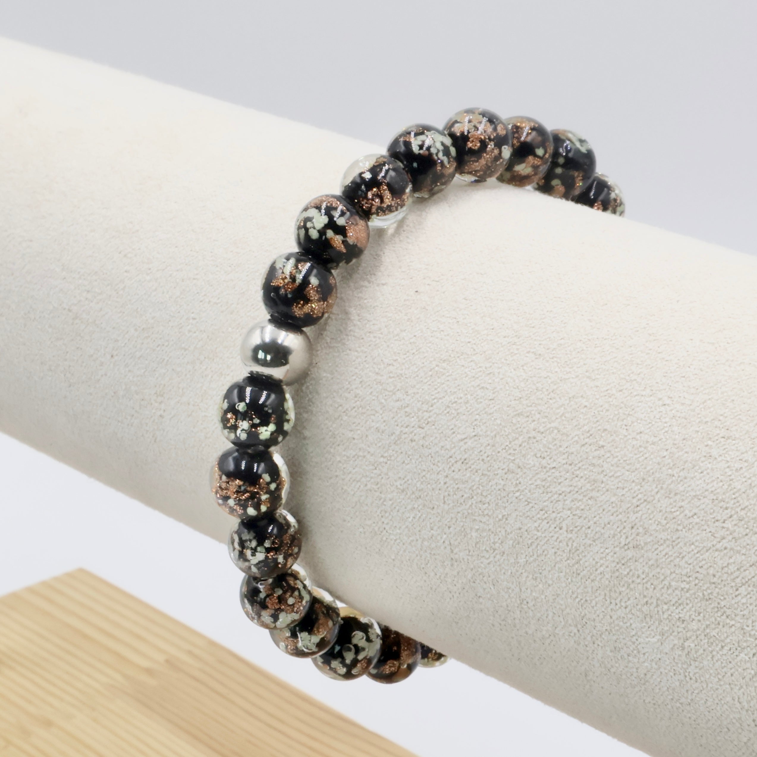 Luminous Gold Sand Bracelet ~ Black