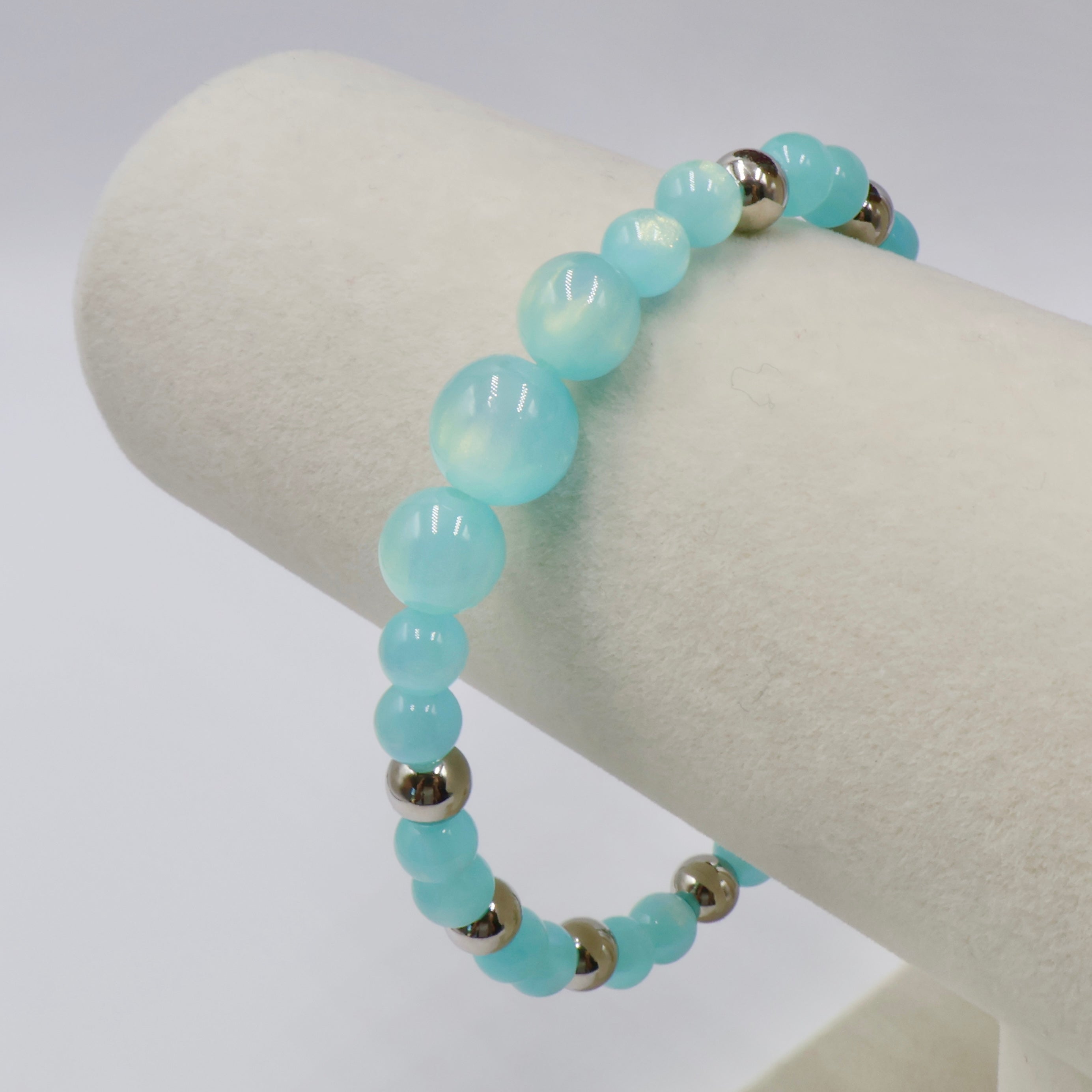 Dreamy Night Sky Cascade Bracelet ~ Aqua Sky