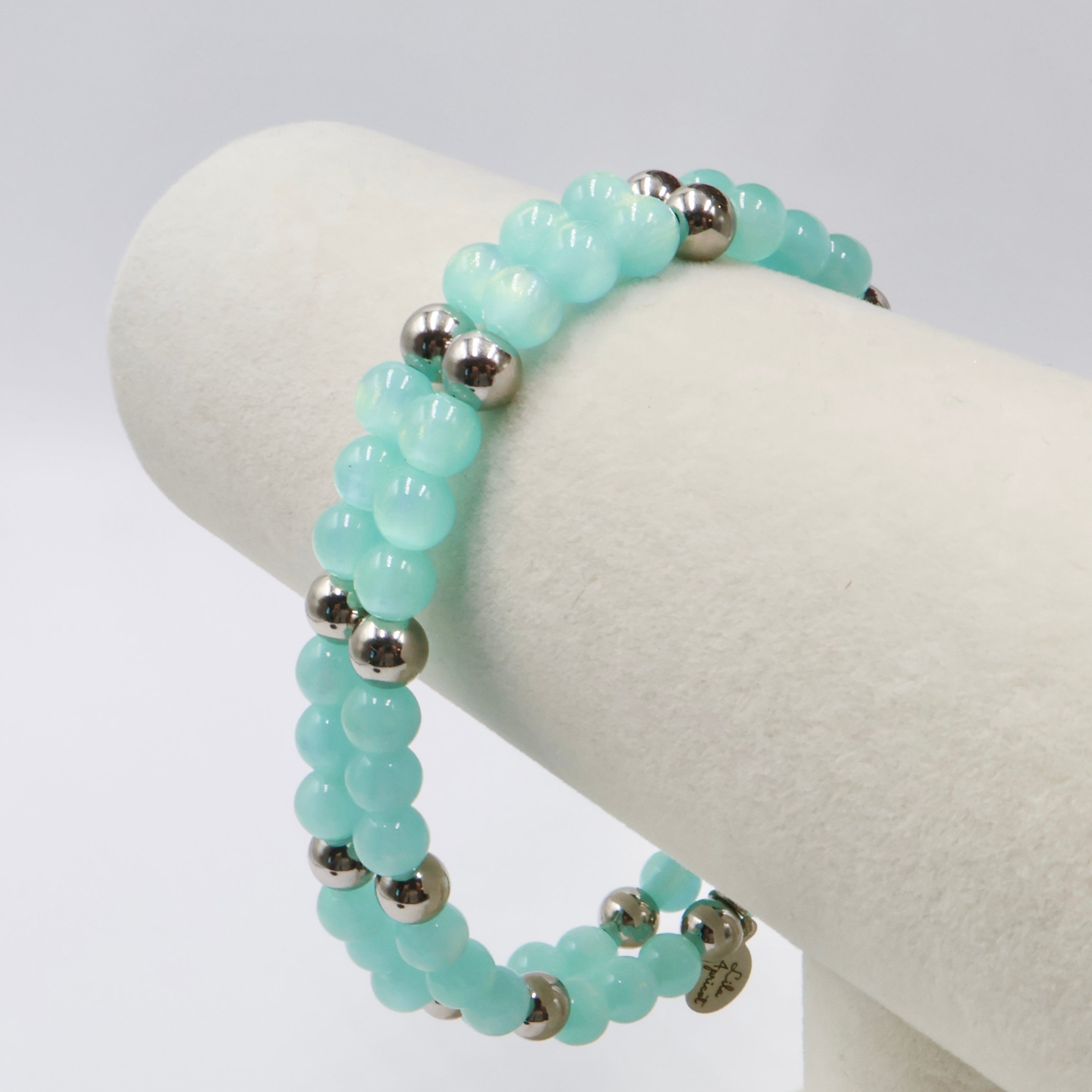 Dreamy Night Sky Wrap Bracelet ~ Aqua Sky