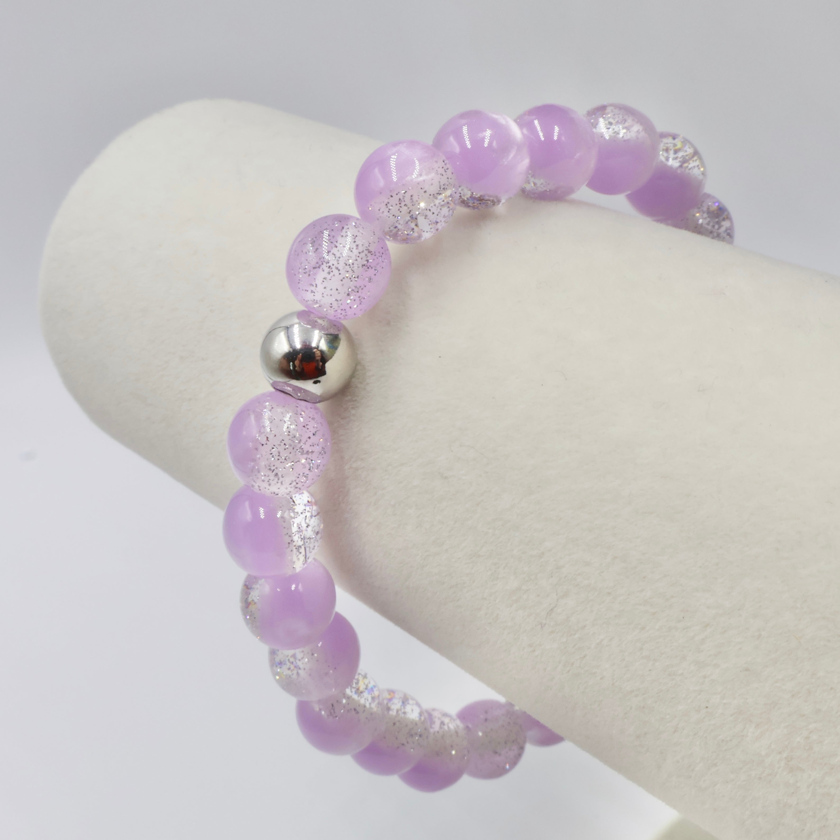 Satin Glitter Bracelet ~ Thistle