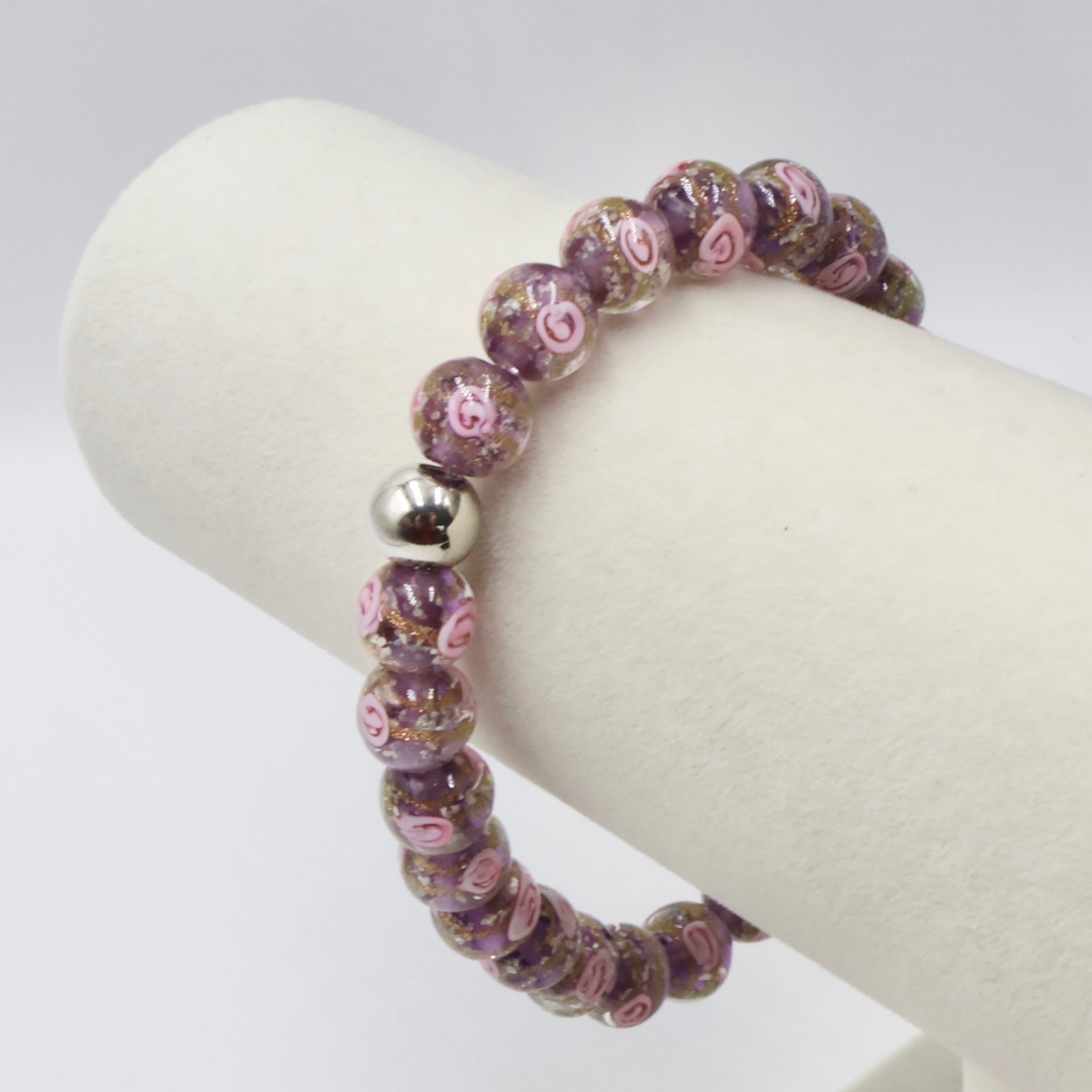 Luminous Rose Bracelet ~ Purple