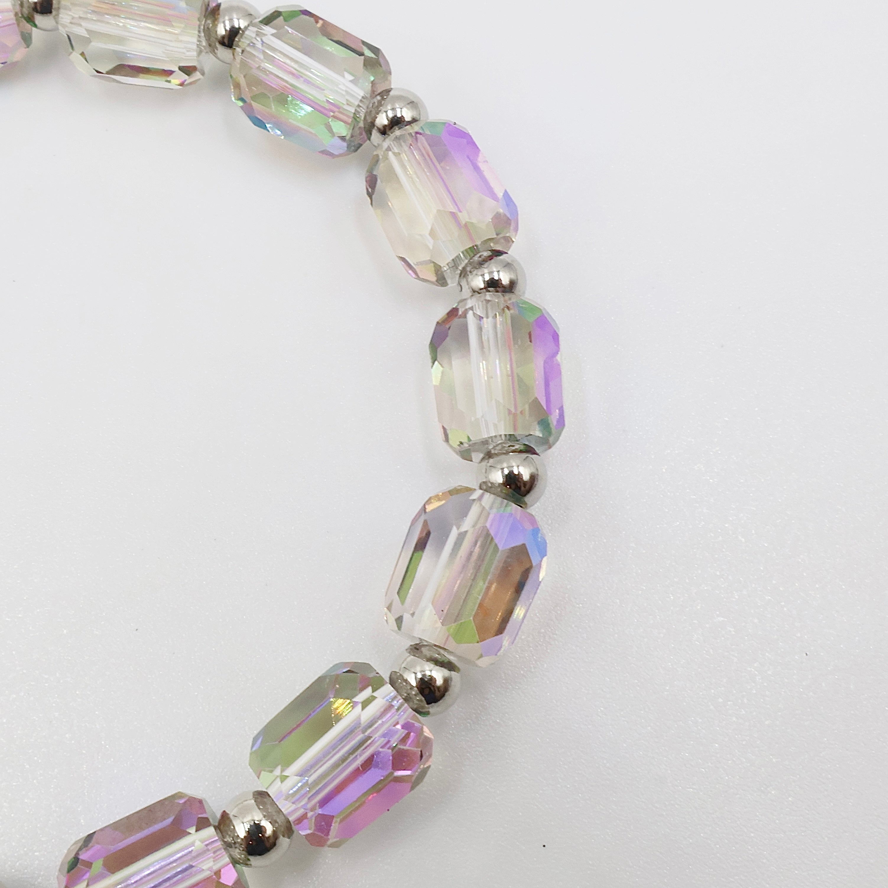 Mystique Purple | Faceted Pillar Bracelet