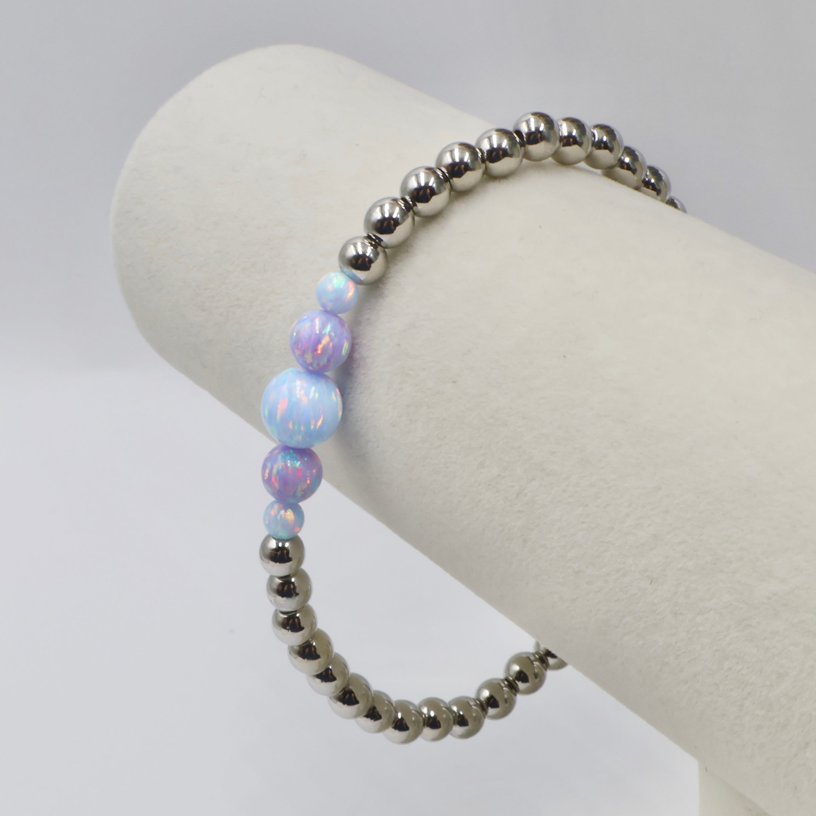Opal Cascade Bracelet ~ Maya Blue/Unicorn Purple