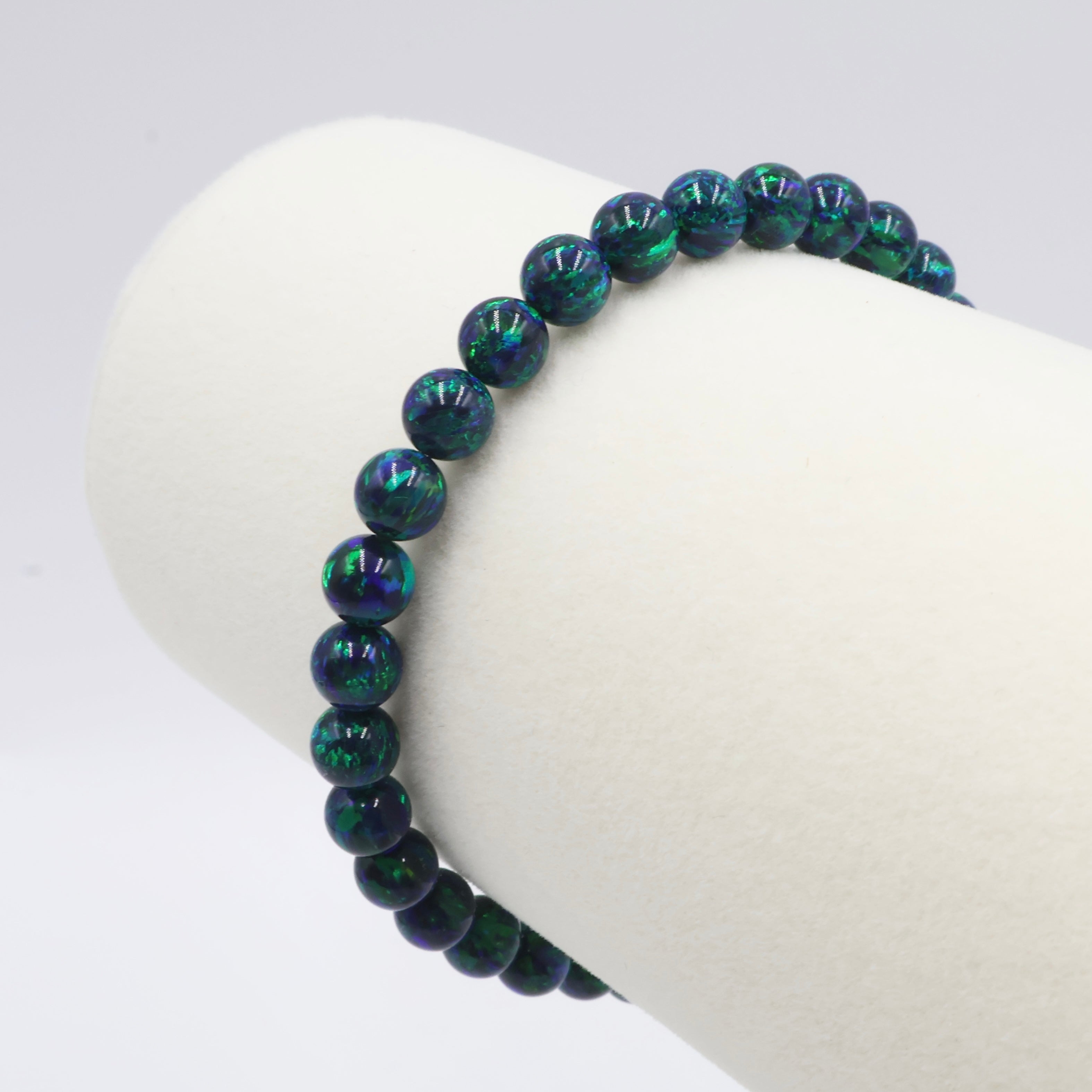 Opal Line Bracelet ~ Black Lagoon