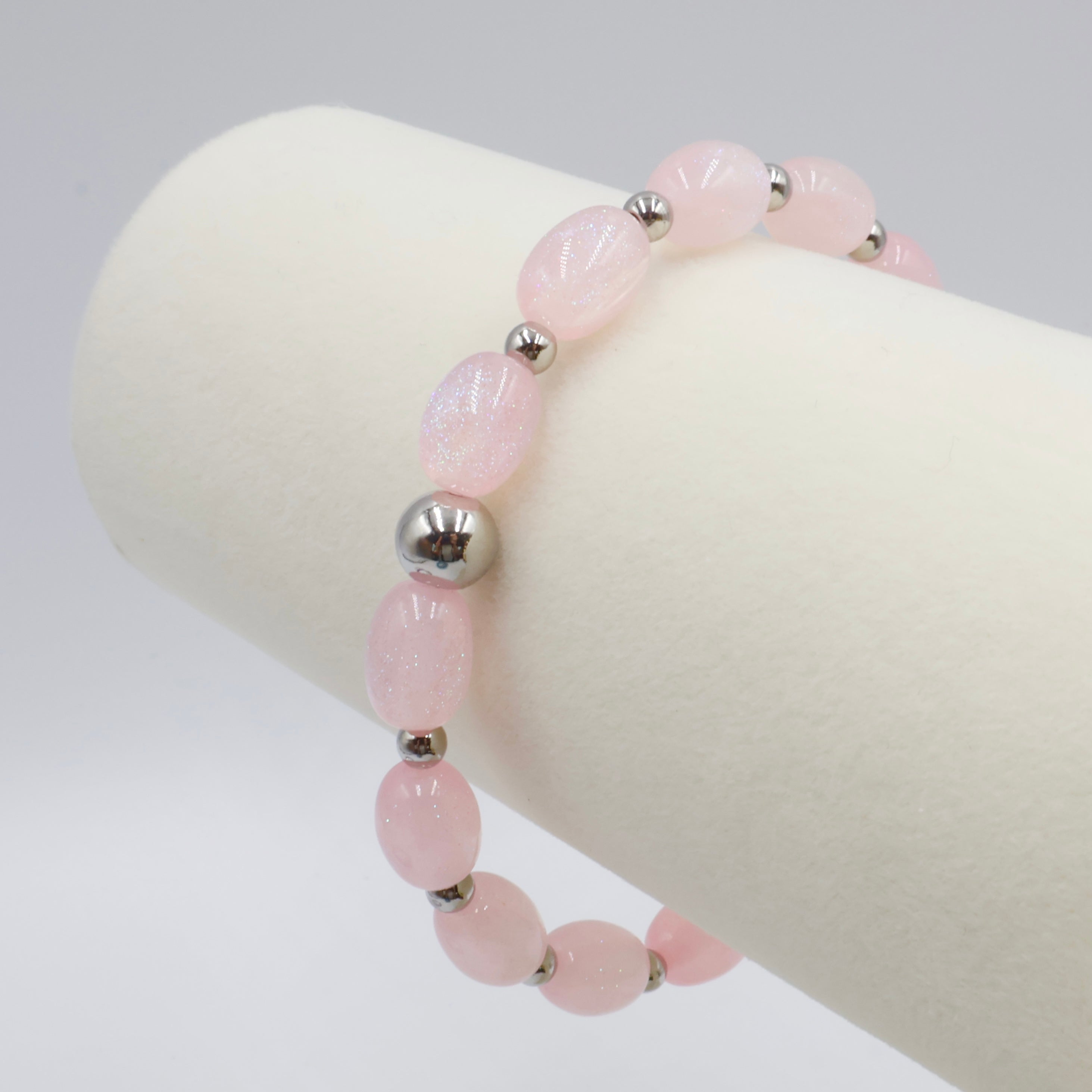 Sparkling Night Sky Oval Bracelet ~ Cotton Candy