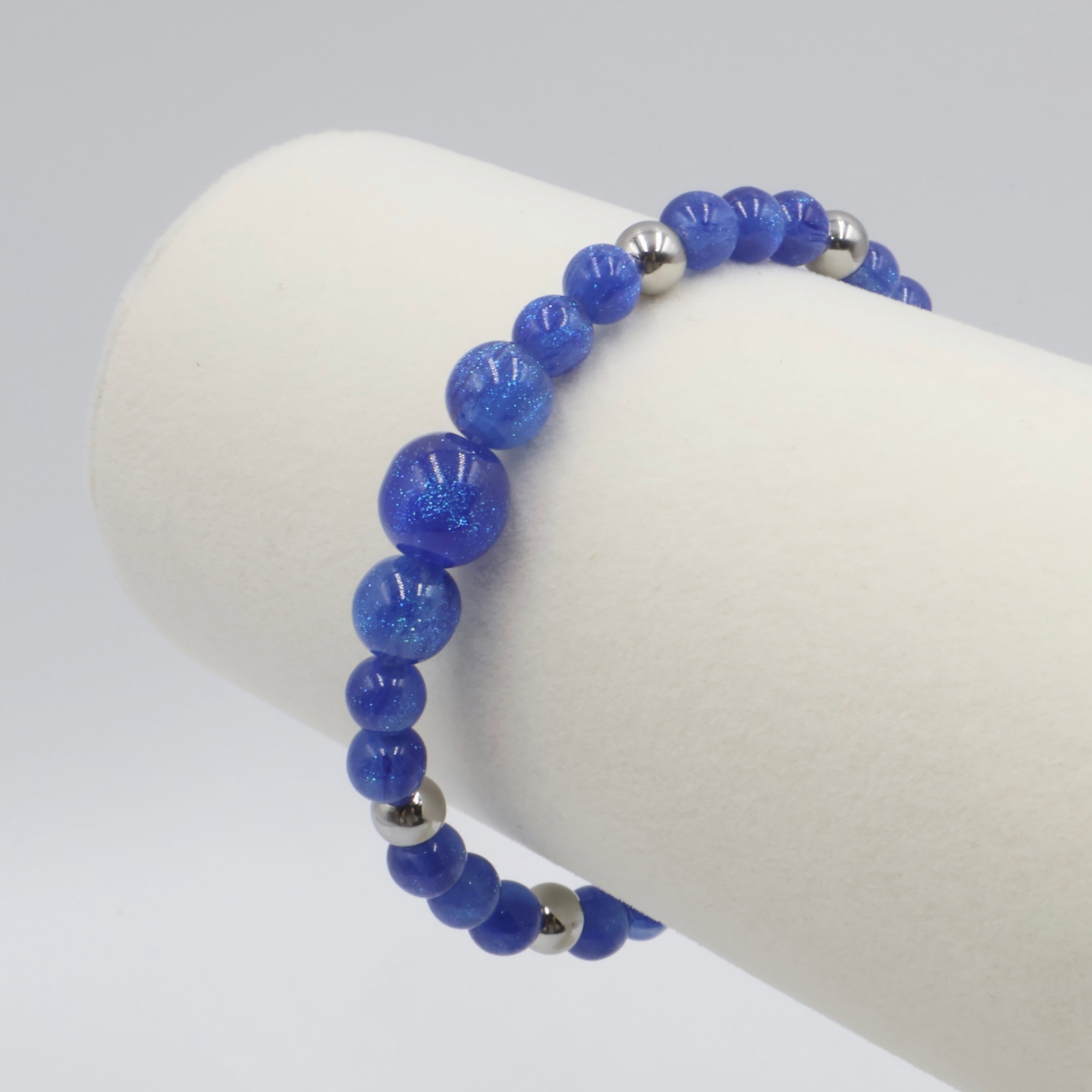 Sparkling Night Sky Cascade Bracelet ~ Starlight Blue