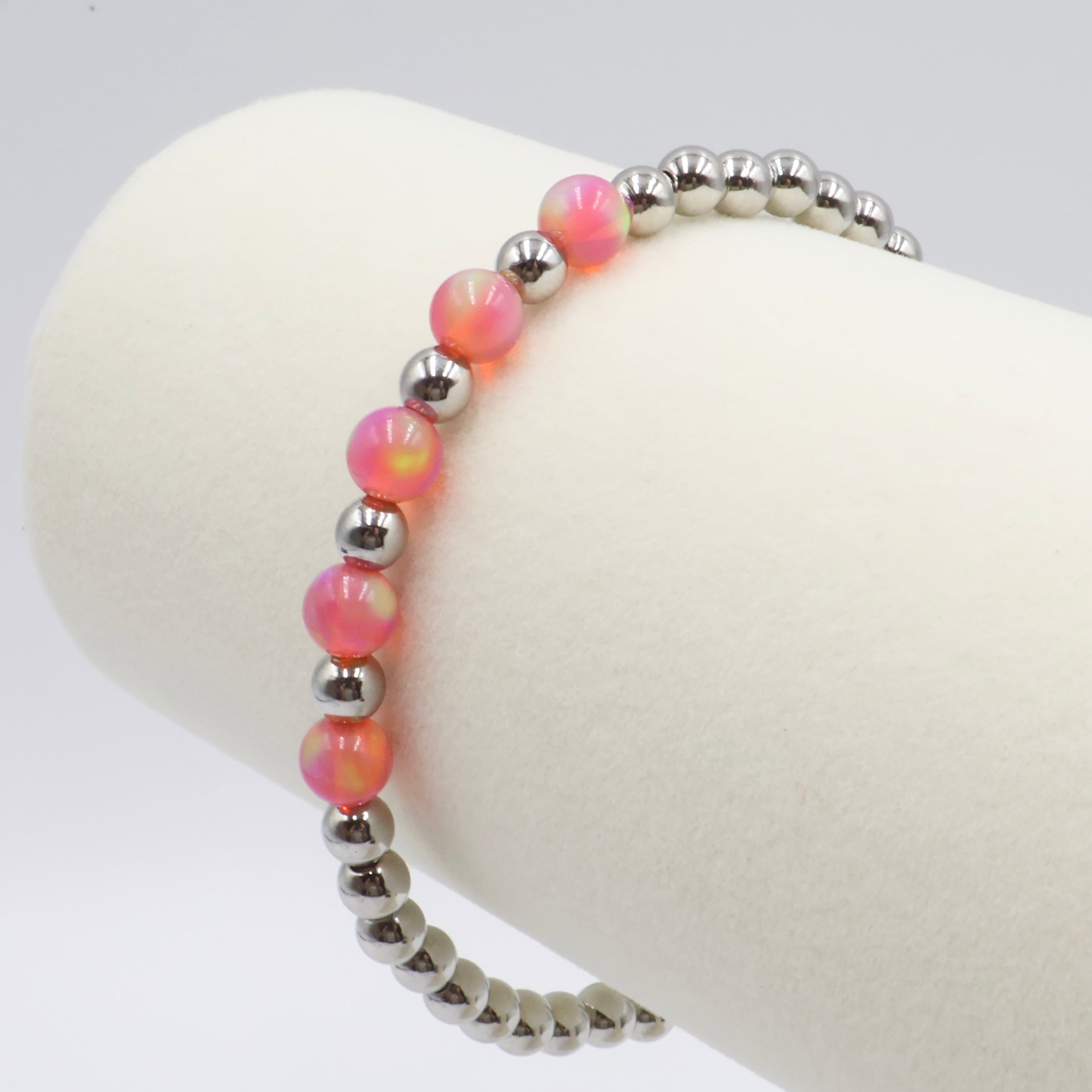 5-Opals Bracelet ~ Coral Crush