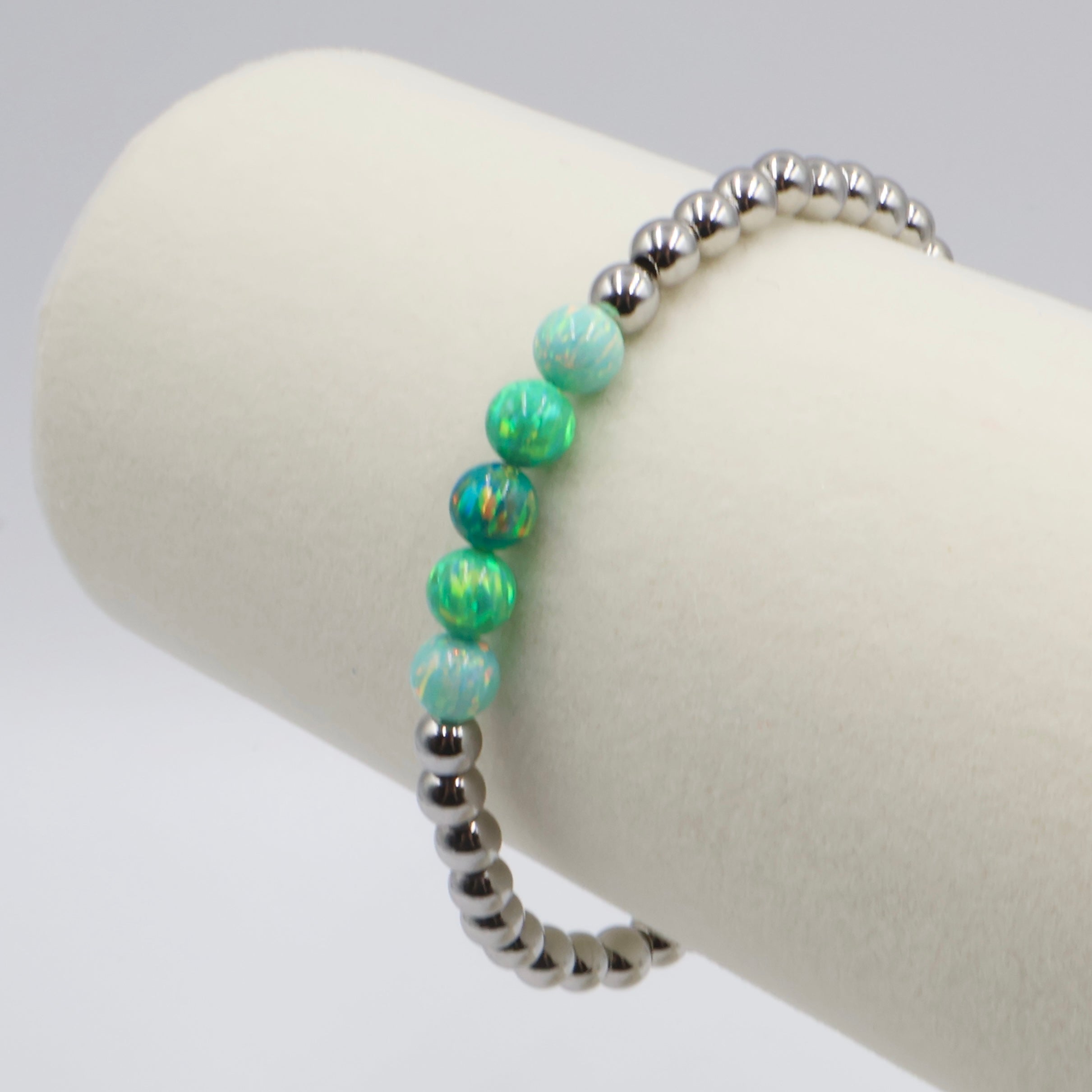 Opal Ombre Bracelet ~ Summer Green ~ 5-Opals