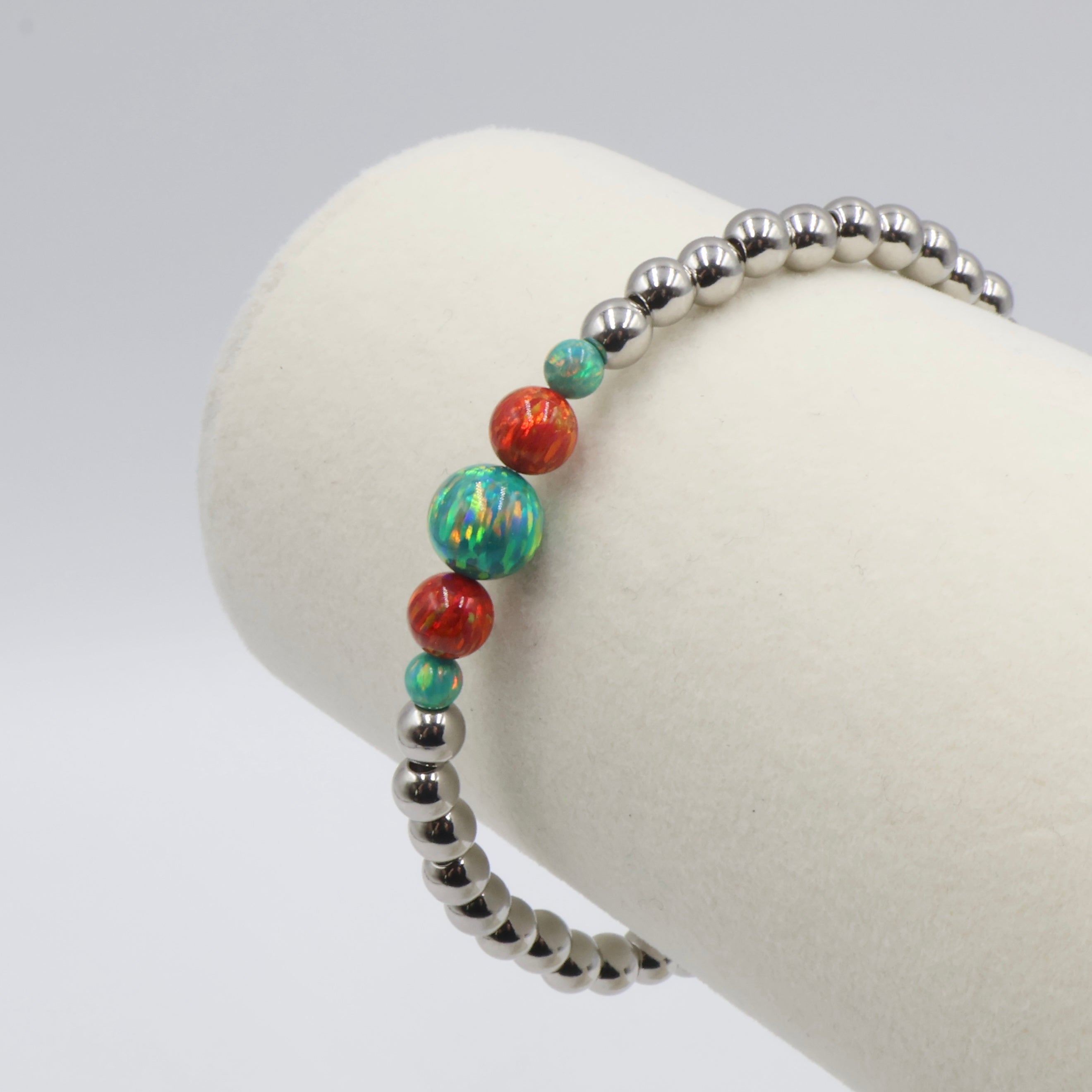 Christmas Opal Cascade Bracelet