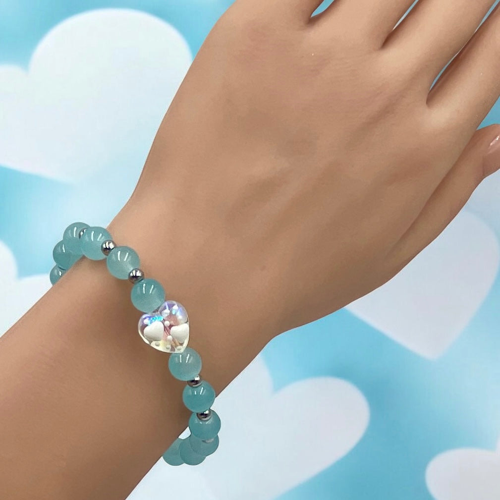 Hearts of Glass ~ White Heart