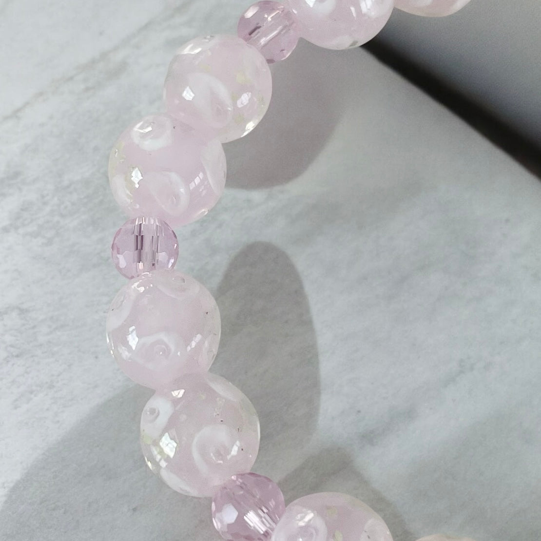 Rings of Light Bracelet ~ Ballerina Pink