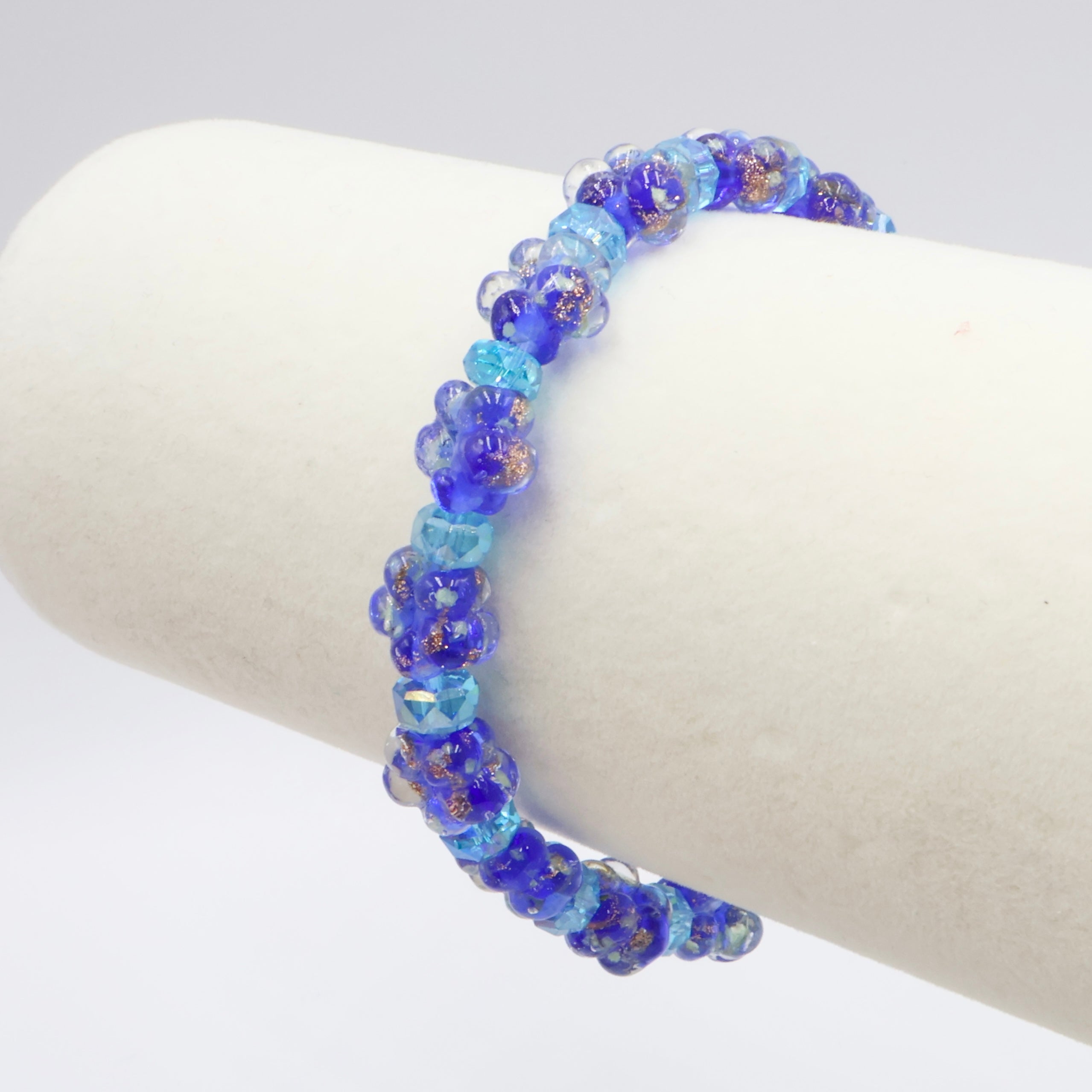 Glowing Plum Blossom Bracelet ~ Sapphire