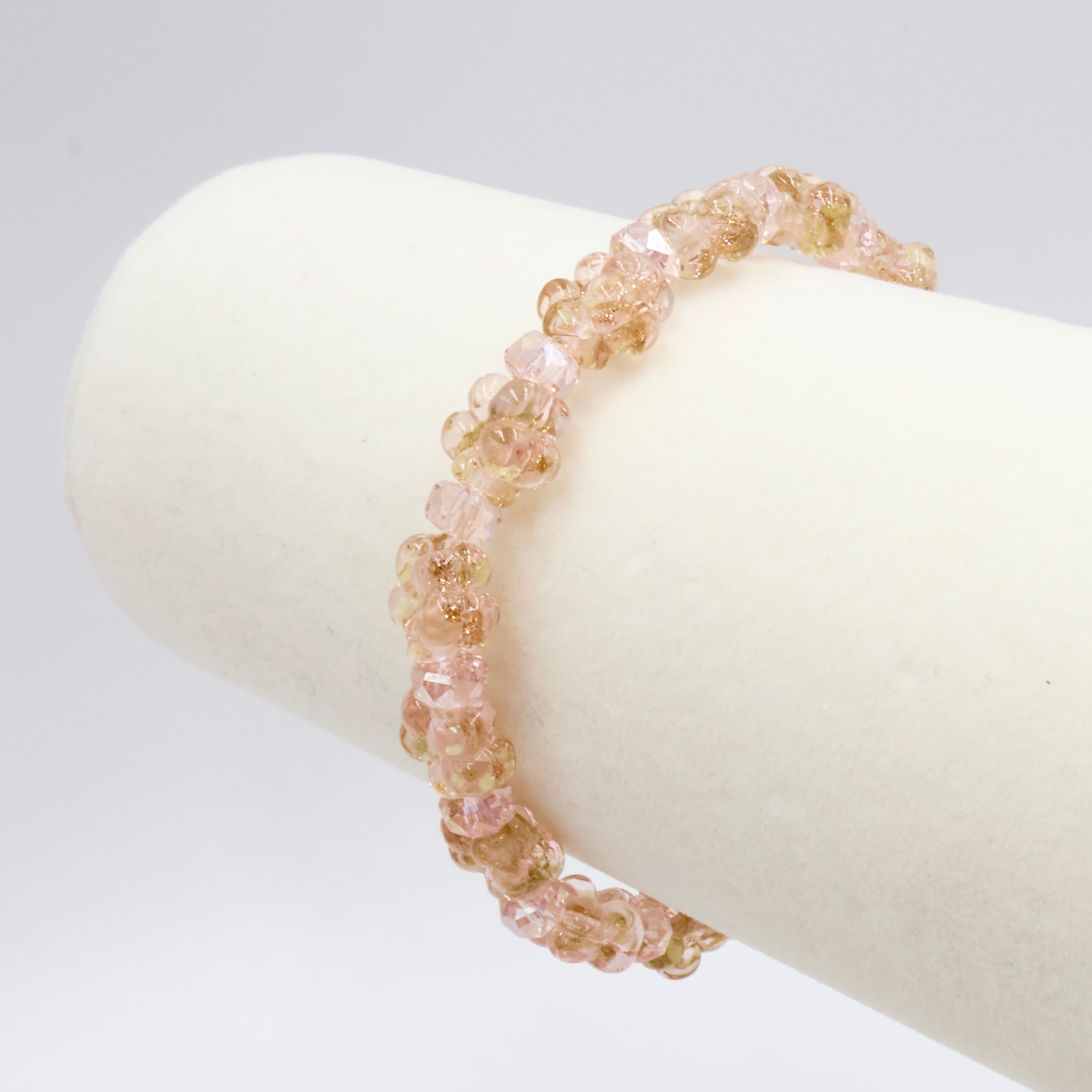 Glowing Plum Blossom Bracelet ~ Peach
