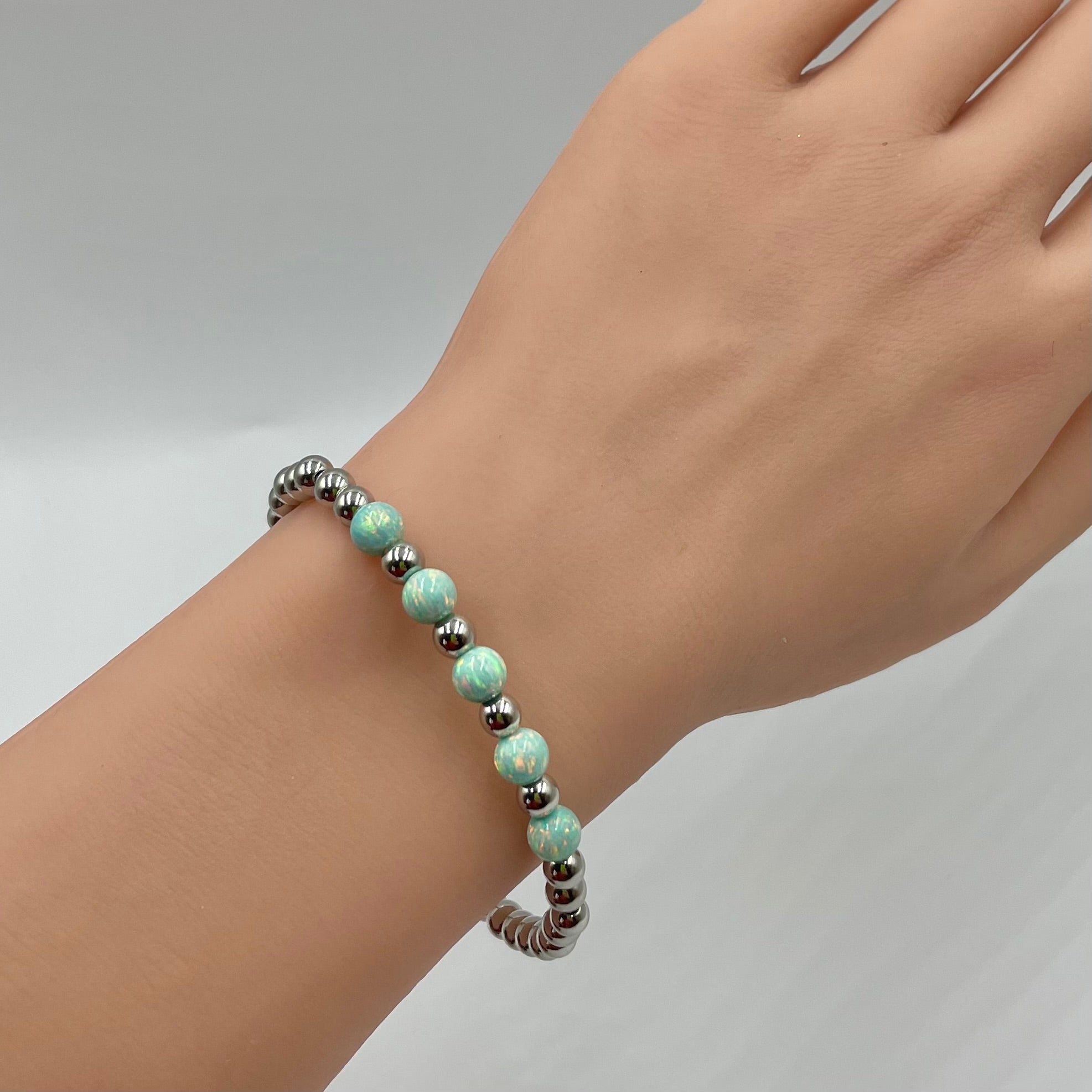 5-Opals Bracelet ~ Seafoam