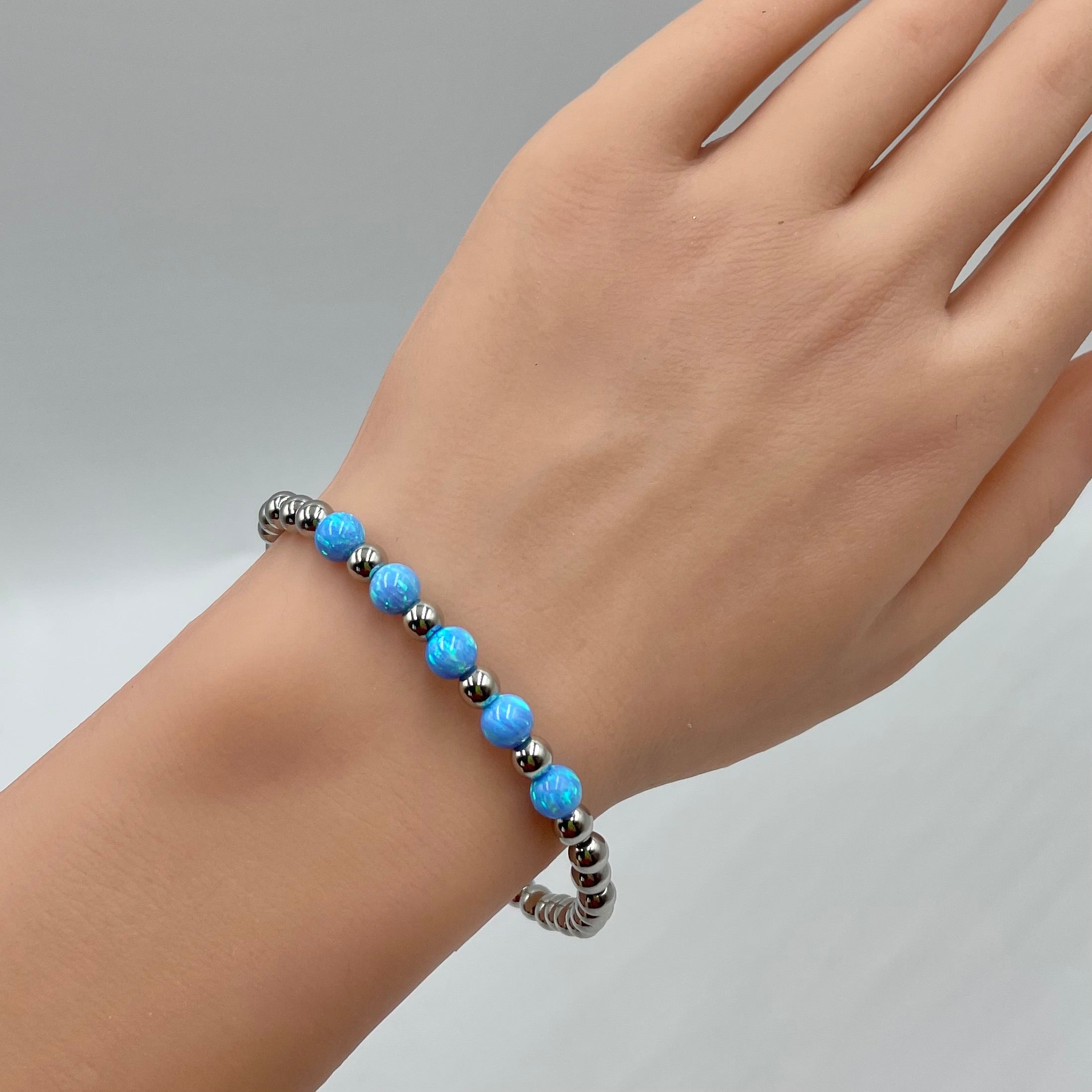 5-Opals Bracelet ~ Cayman Blue