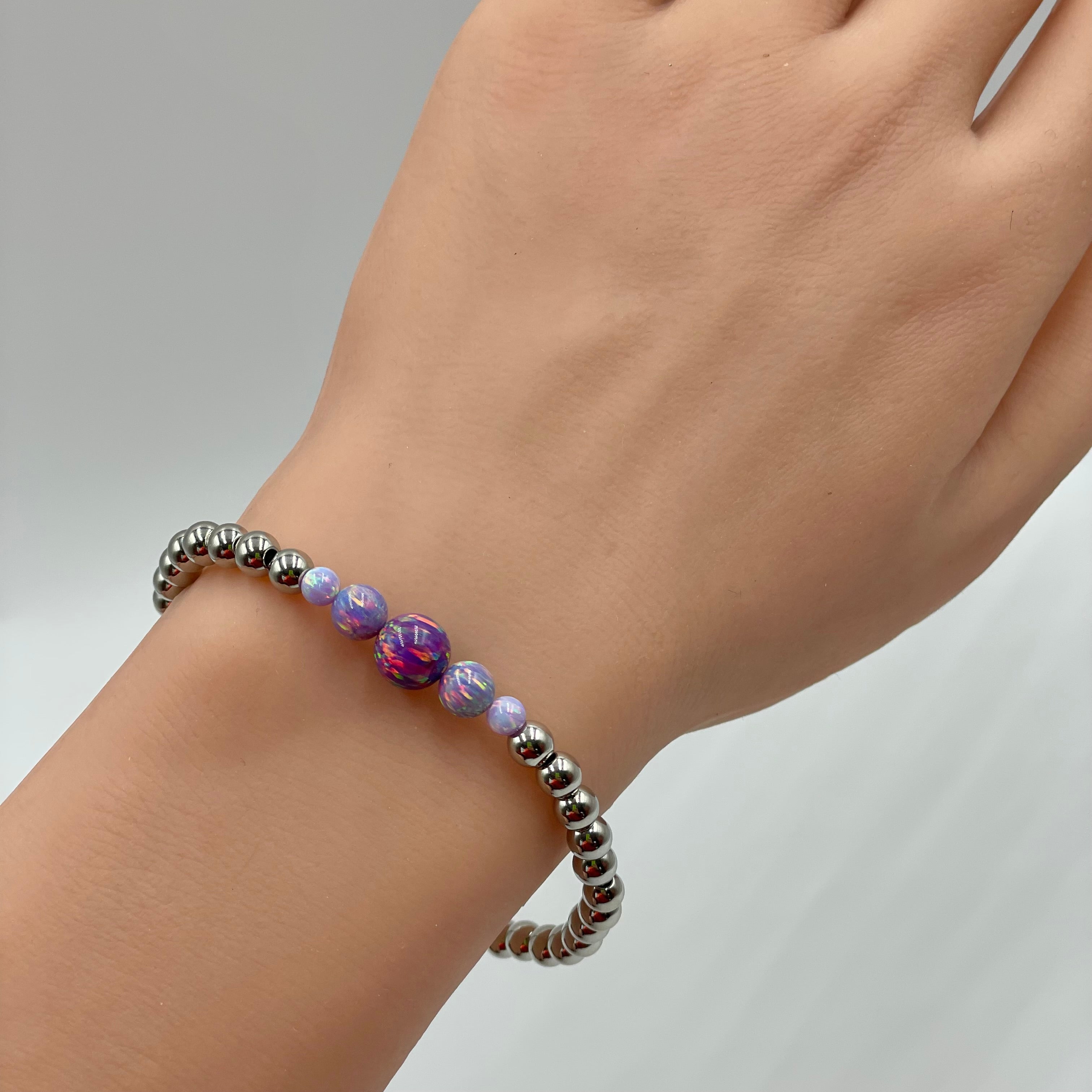 Opal Ombre Bracelet ~ Grape Slush ~ Cascade