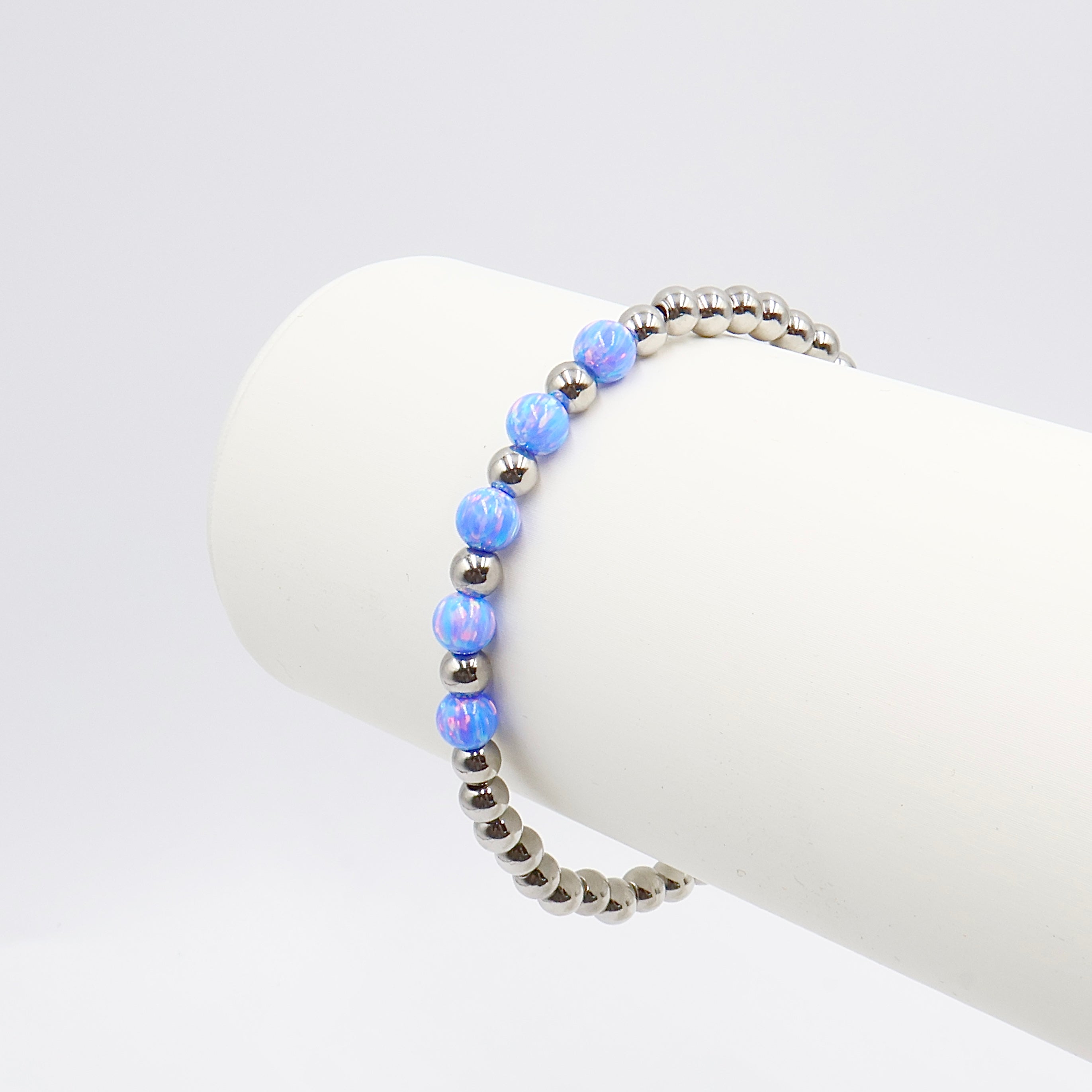 5-Opals Bracelet ~ Cotton Candy