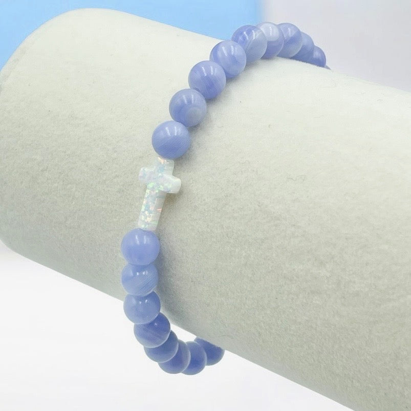 Opal Cross Bracelet