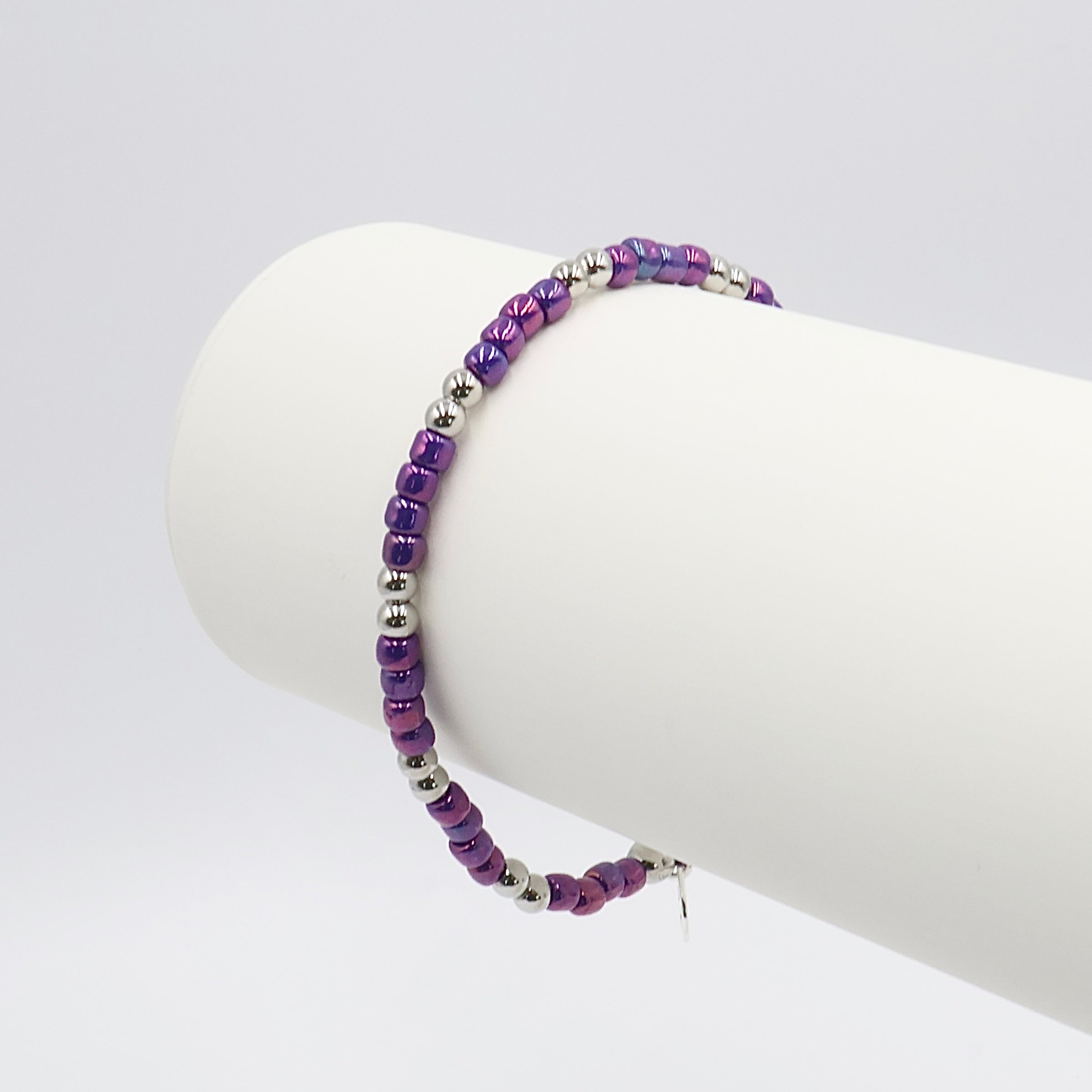 Nova Violet | Seed Bead Bracelet