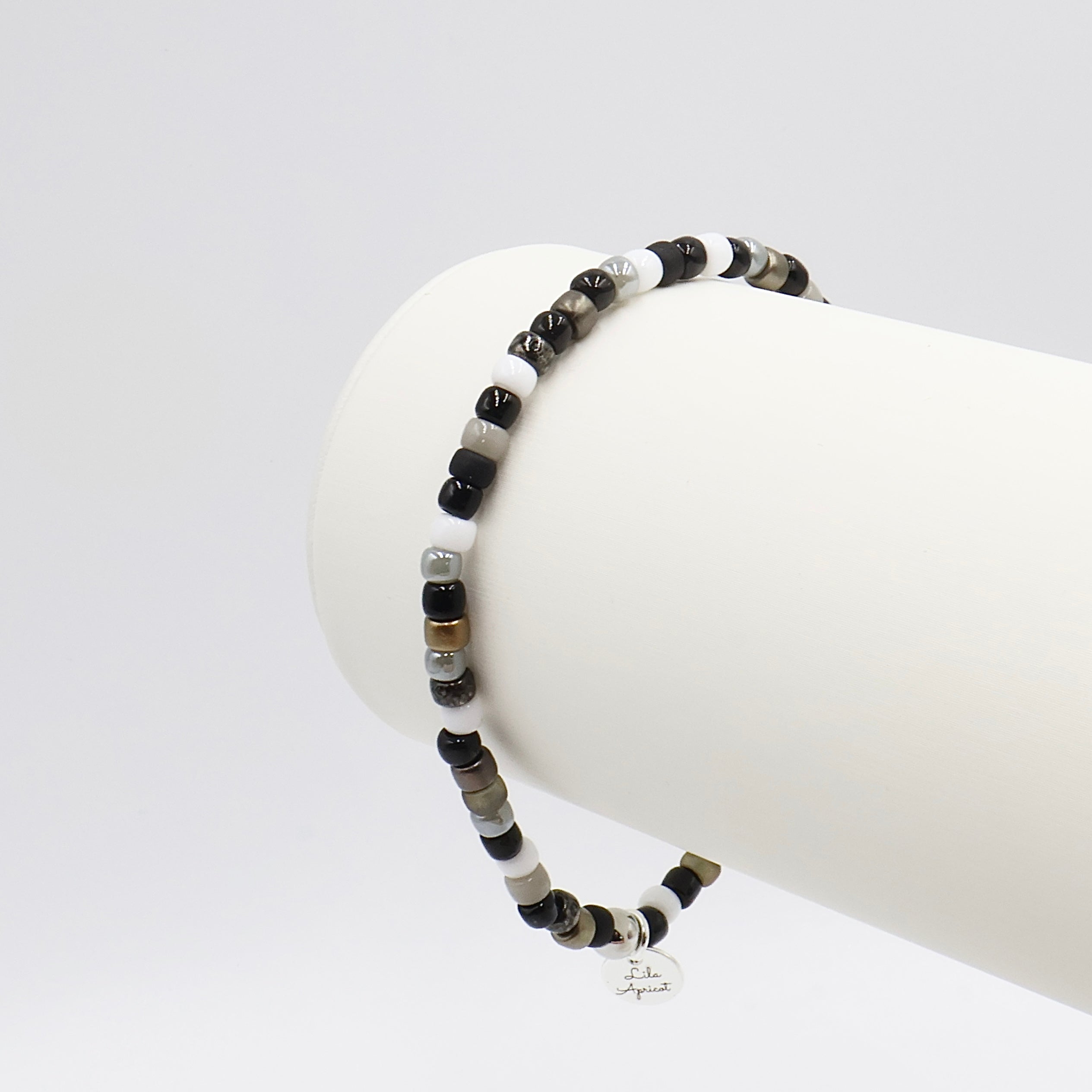 Tuxedo | Seed Bead Bracelet