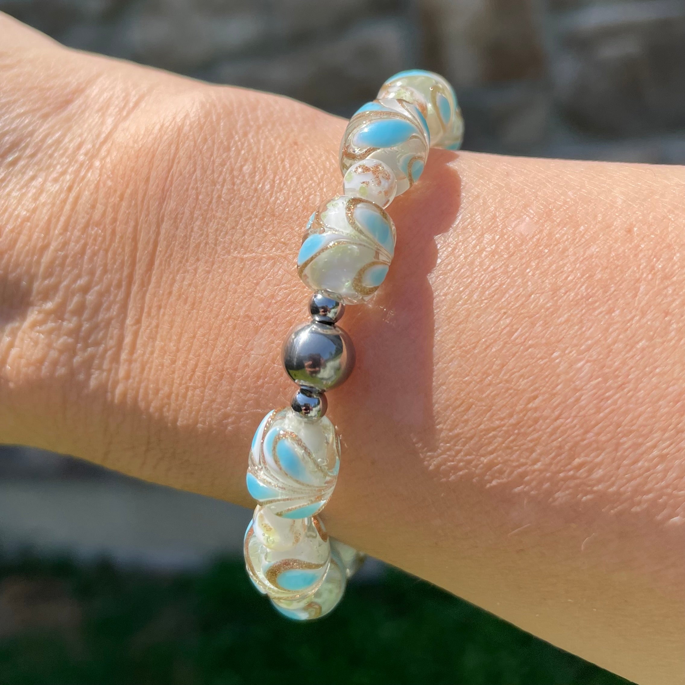 Luminous Feather Glow Bracelet ~ White