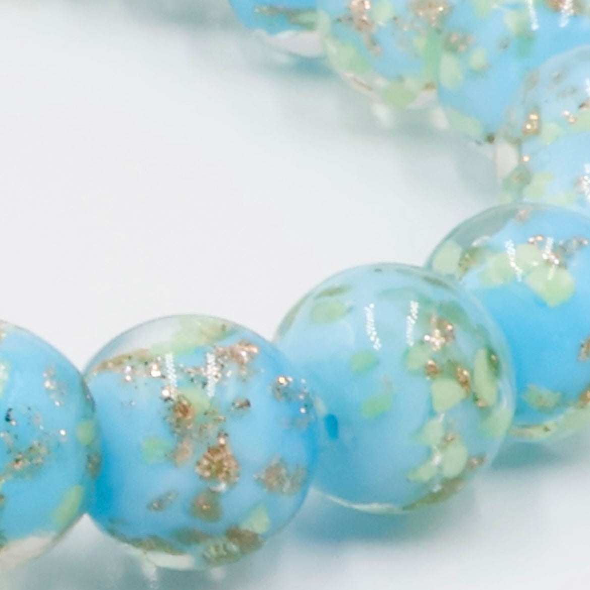 Luminous Gold Sand Bracelet ~ Light Blue