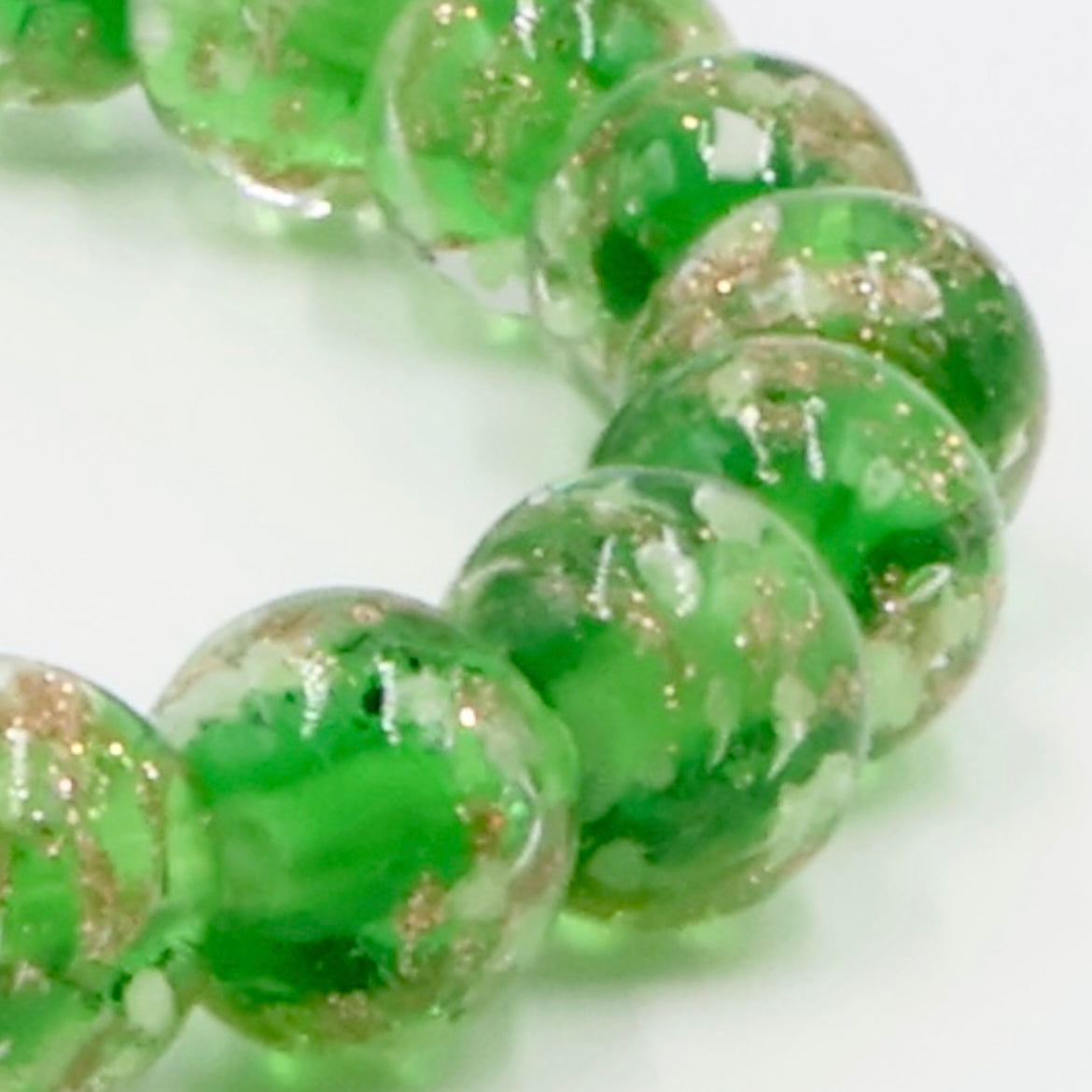 Luminous Gold Sand Bracelet ~ Green