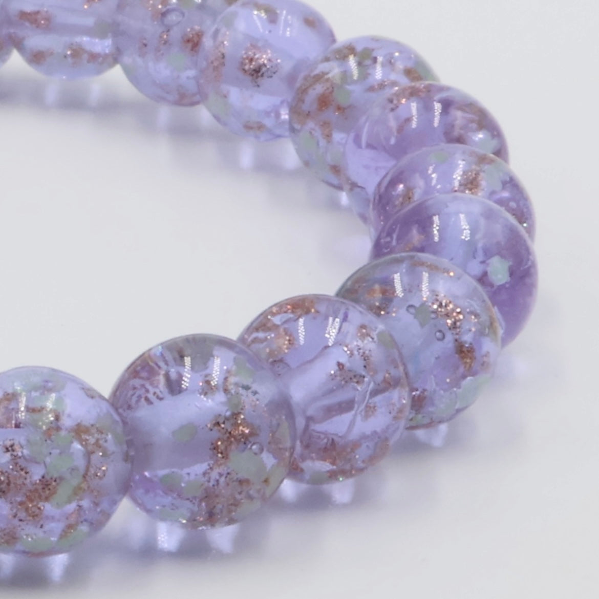 Luminous Gold Sand Bracelet ~ Lavender