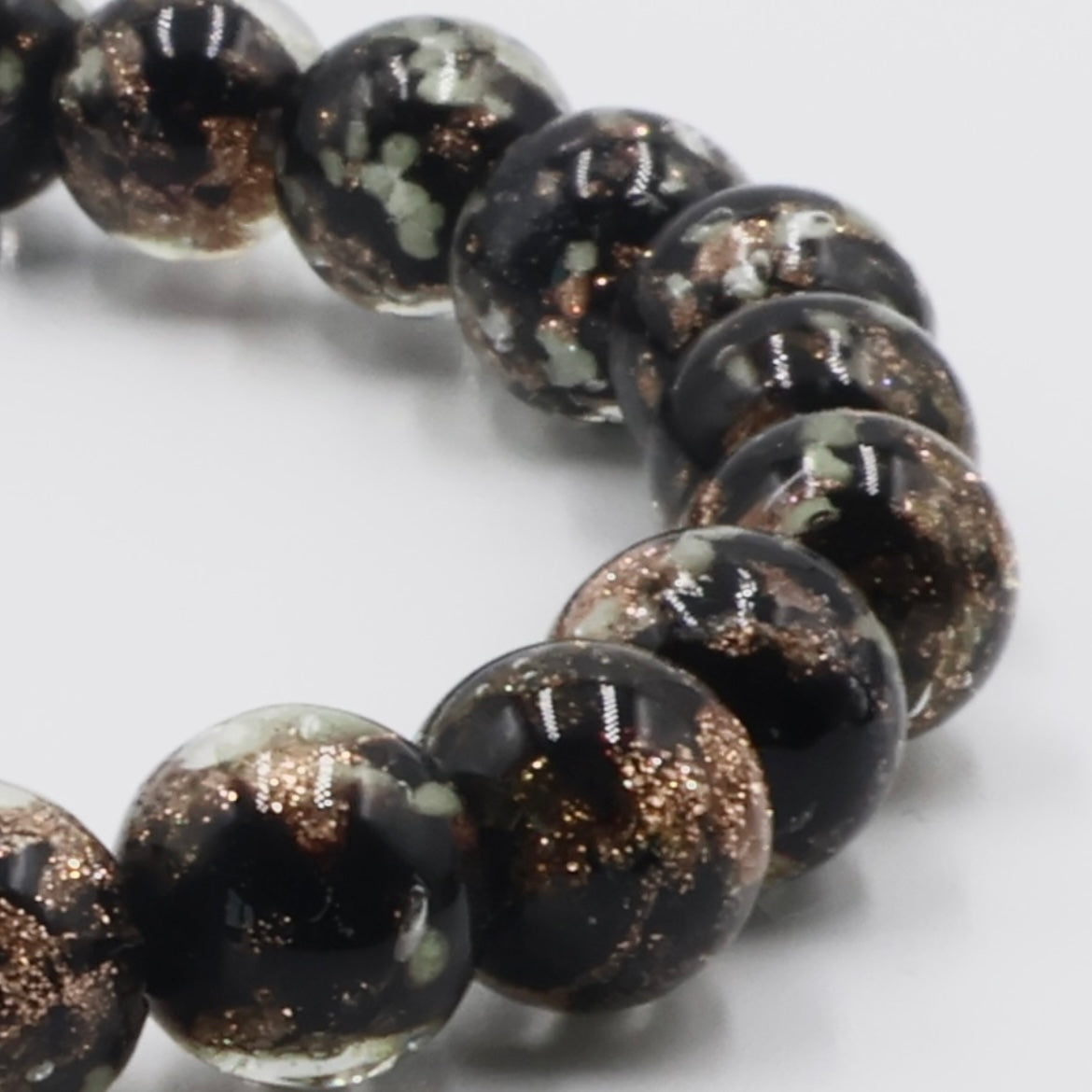 Luminous Gold Sand Bracelet ~ Black