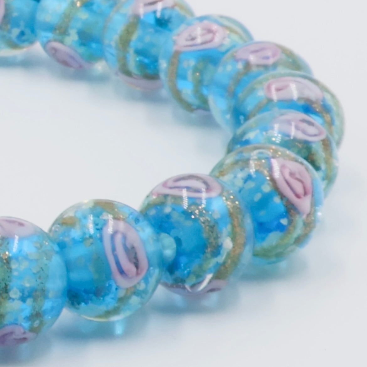 Luminous Rose Bracelet ~ Sky Blue