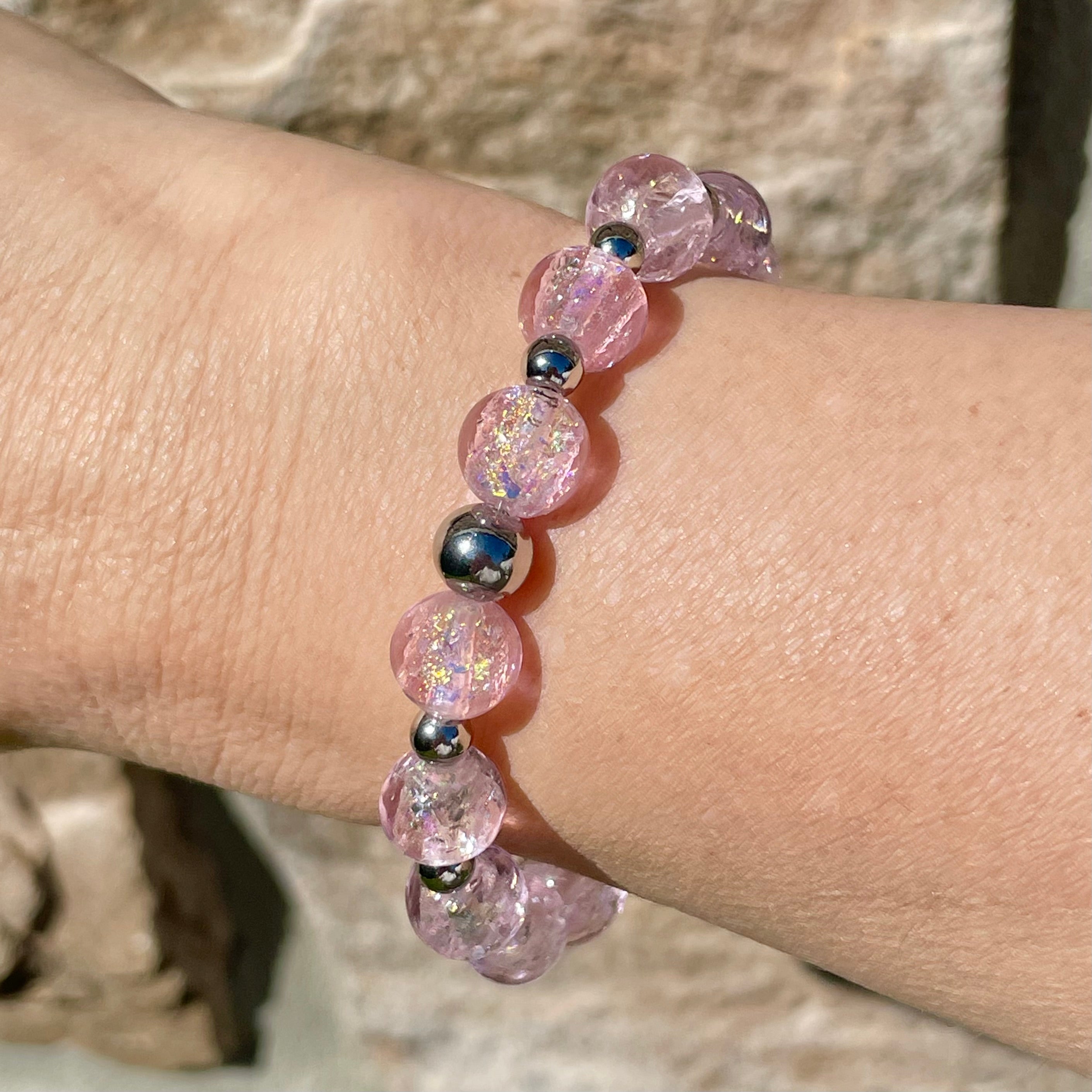 Statement Bracelet ~ Wild Powder Pink