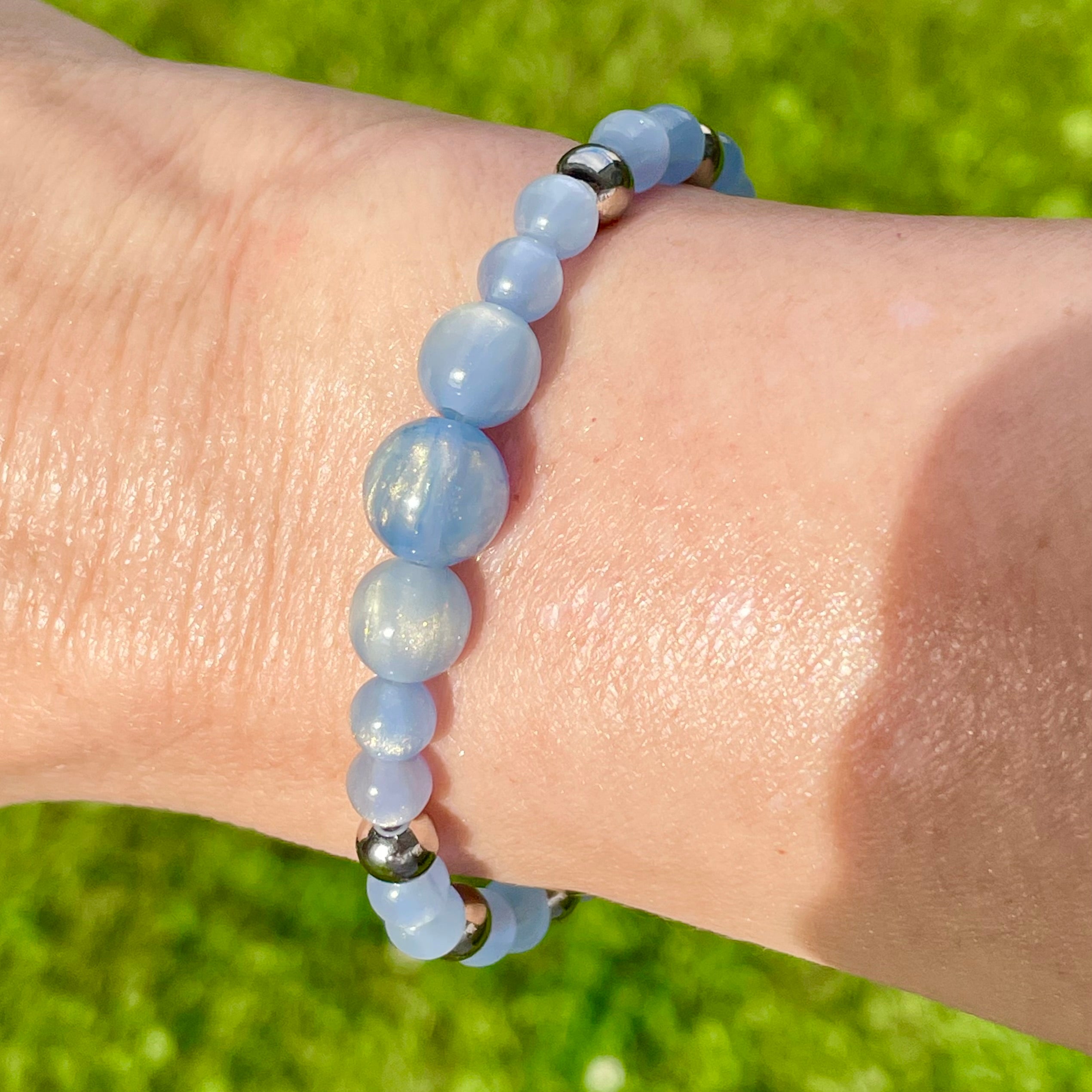 Dreamy Night Sky Cascade Bracelet ~ Blue Moon