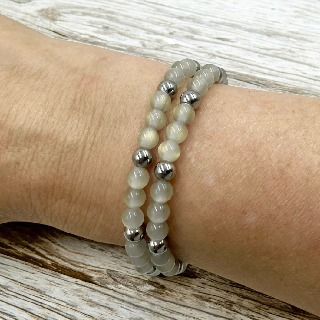 Dreamy Night Sky Wrap Bracelet ~ Mercury