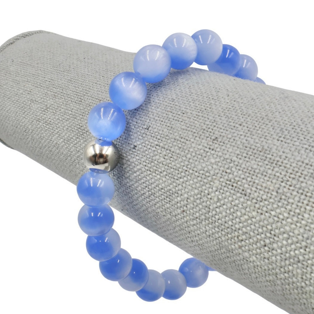 Satin Mist Bracelet ~ Blue Frost