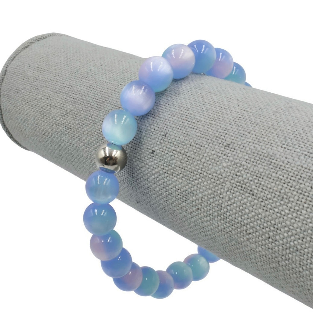 Satin Mist Bracelet ~ Blue Orchid
