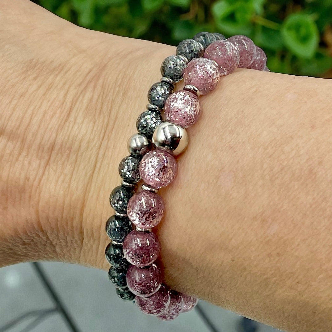 Glitter Bracelet Mini ~ Black Diamond