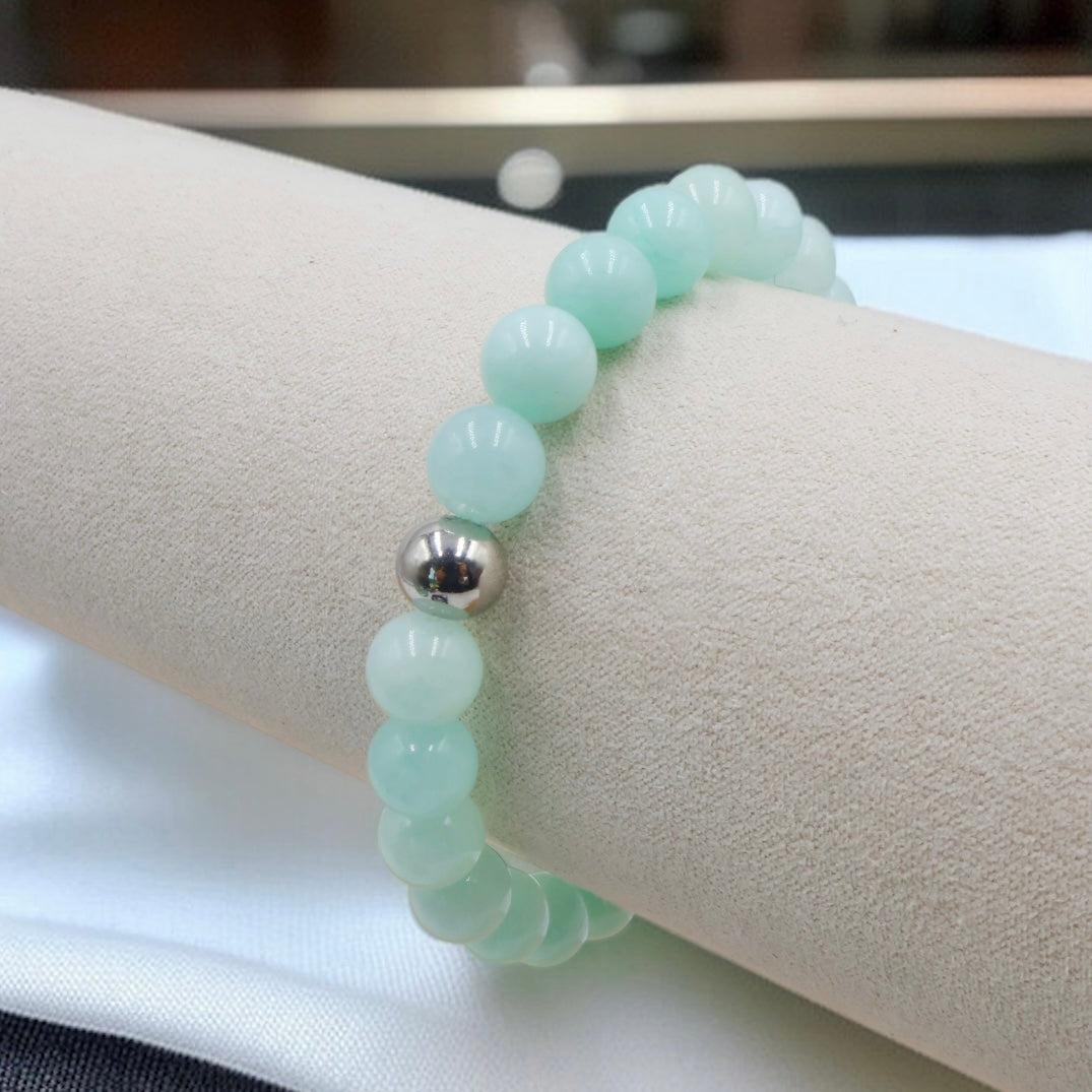 Sky Blue Jade Gemstone Bracelet
