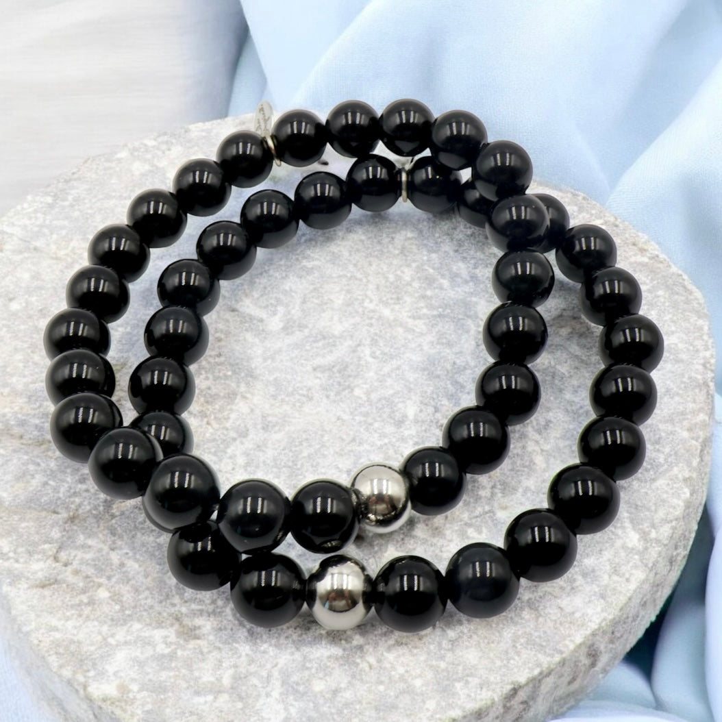 Black Onyx Gemstone Bracelet