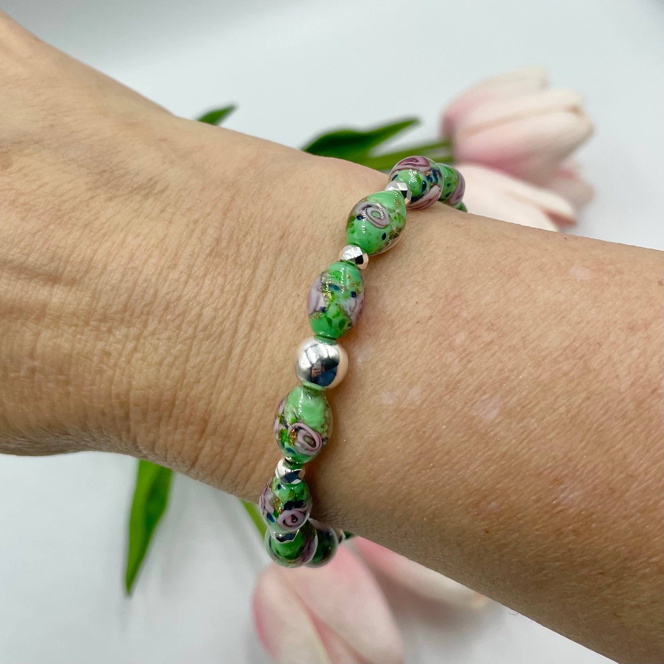 Luminous Oval Rose Bracelets ~ Cactus Rose