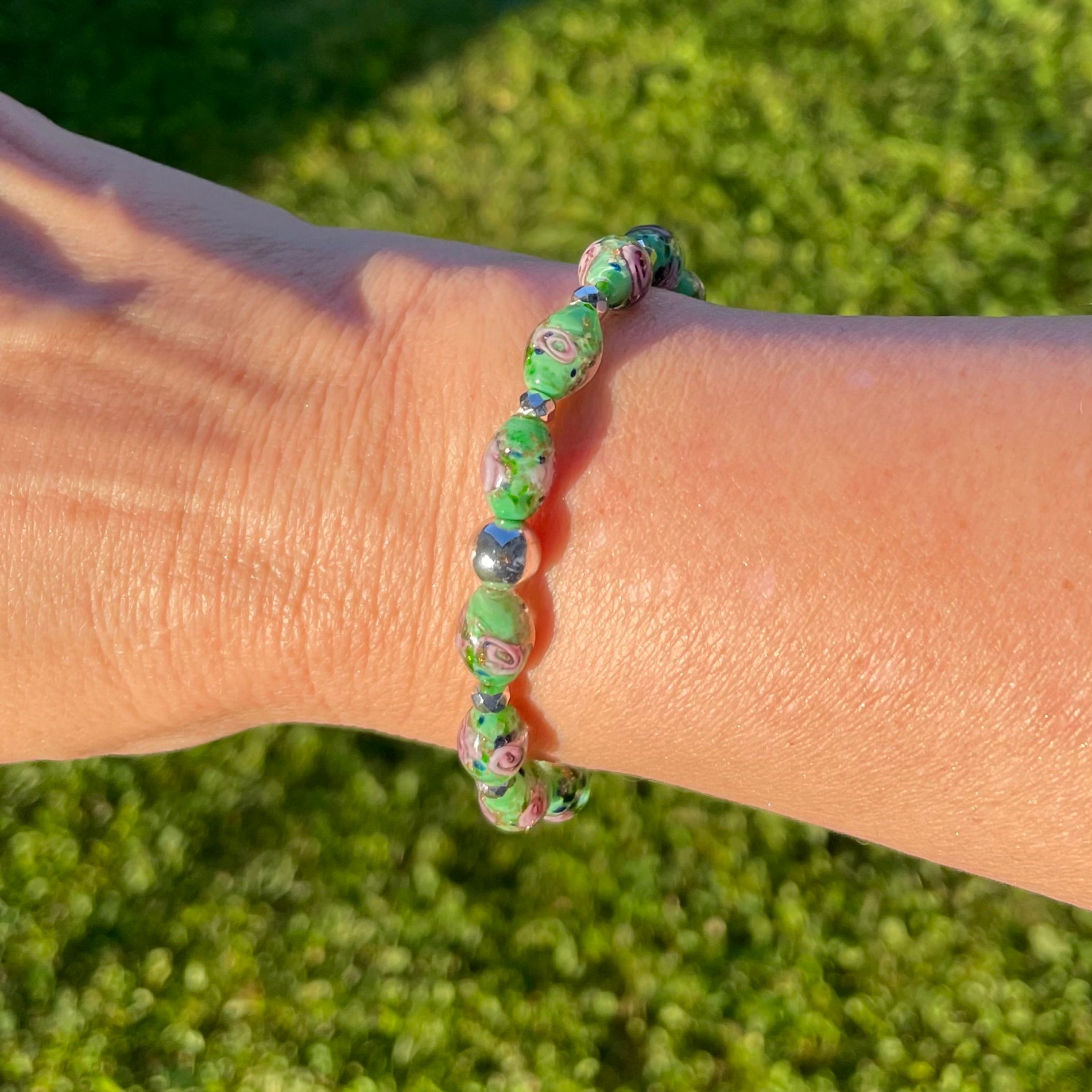 Luminous Oval Rose Bracelets ~ Cactus Rose