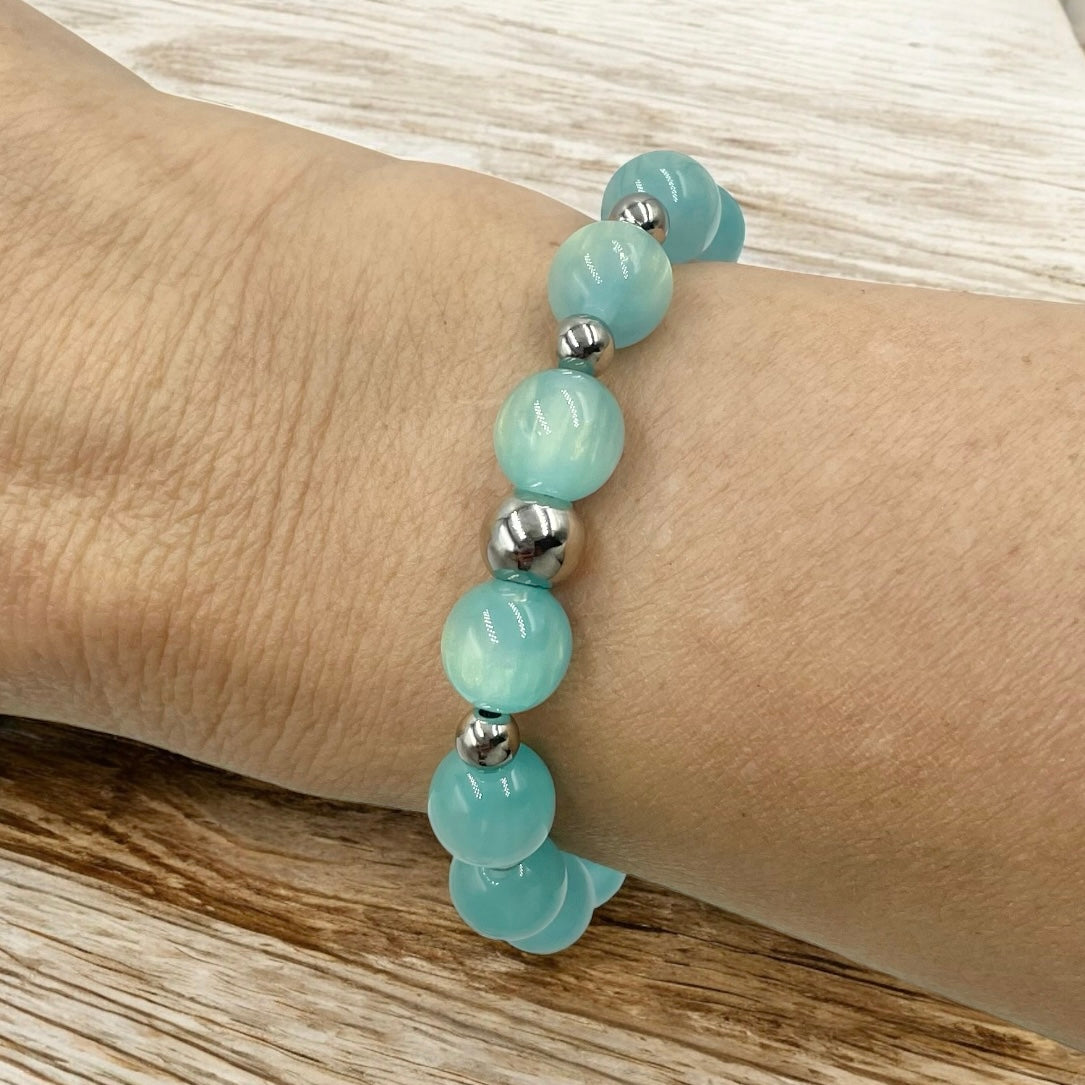 Statement Bracelet ~ Aqua Sky